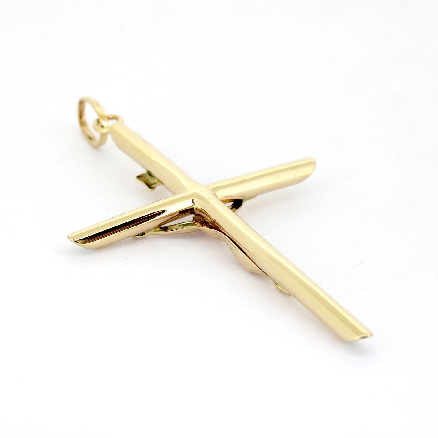 Kreuz Anhänger 585 Gold 14 kt Inri Kruzifix Rotgold - Wert 820,-