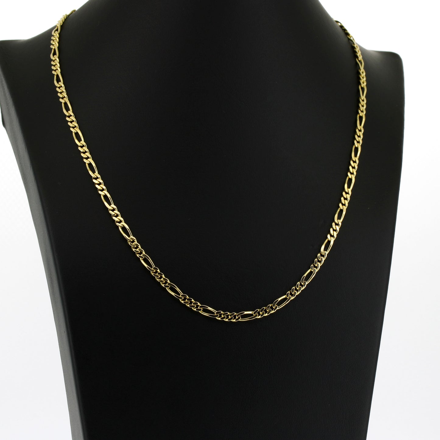 Figaro Kette 585 Gold 14 kt Gelbgold - 45 cm lang - Wert 2020,-