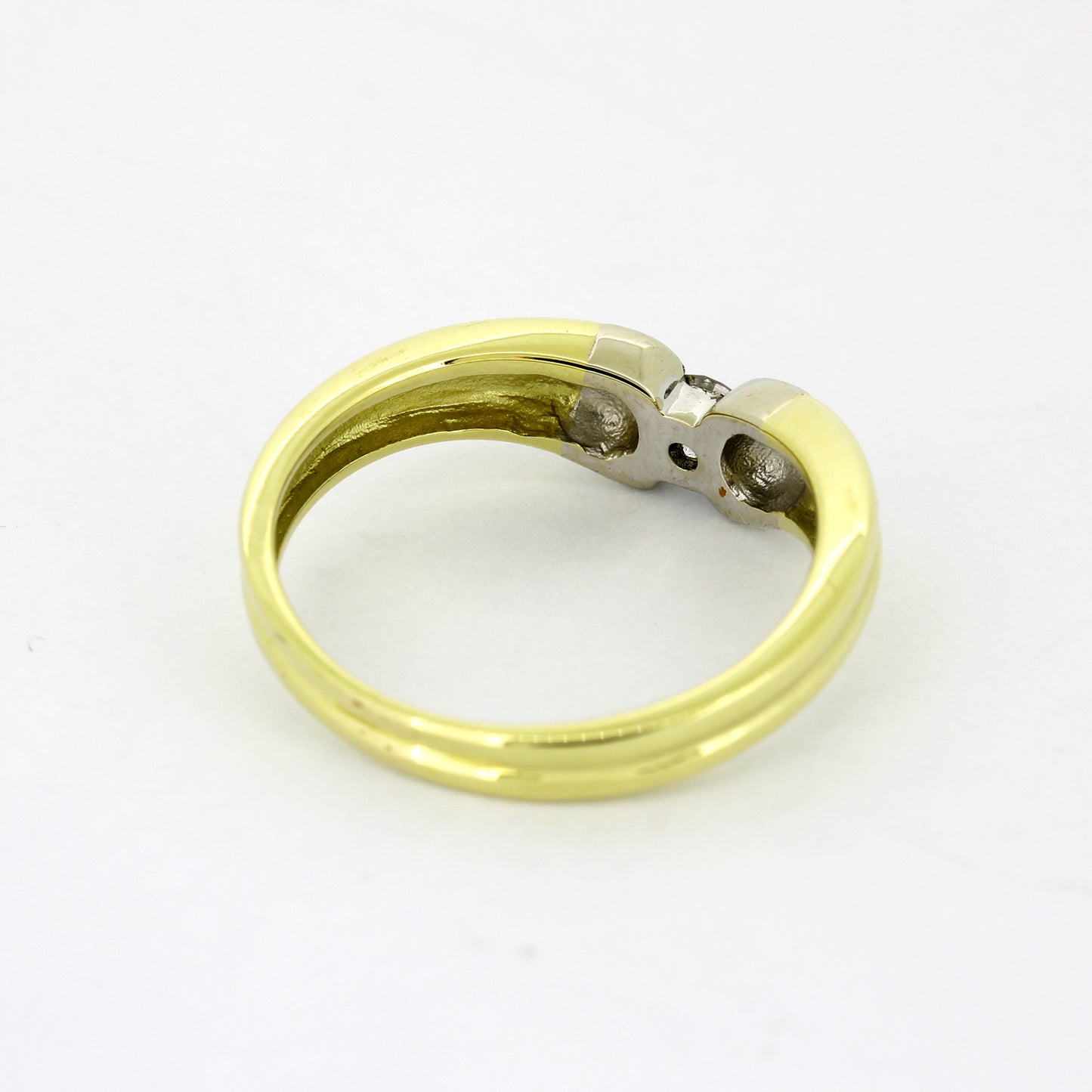 Ring 585 Gold 14 kt - Brillant 0,15 ct W/SI - Wert 740,-