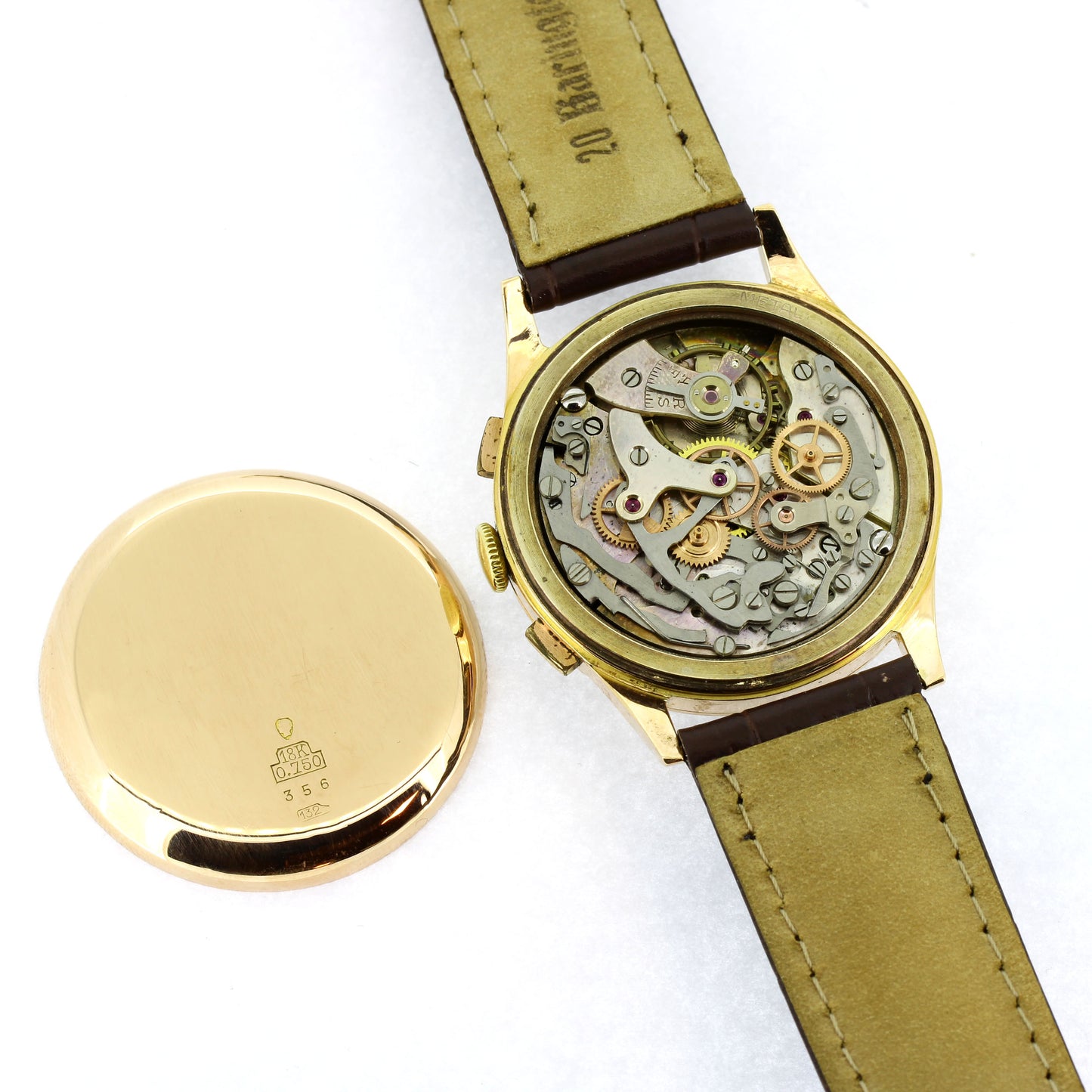 Formida Armbanduhr 750 Gelbgold 18 kt Handaufzug- Chronograph