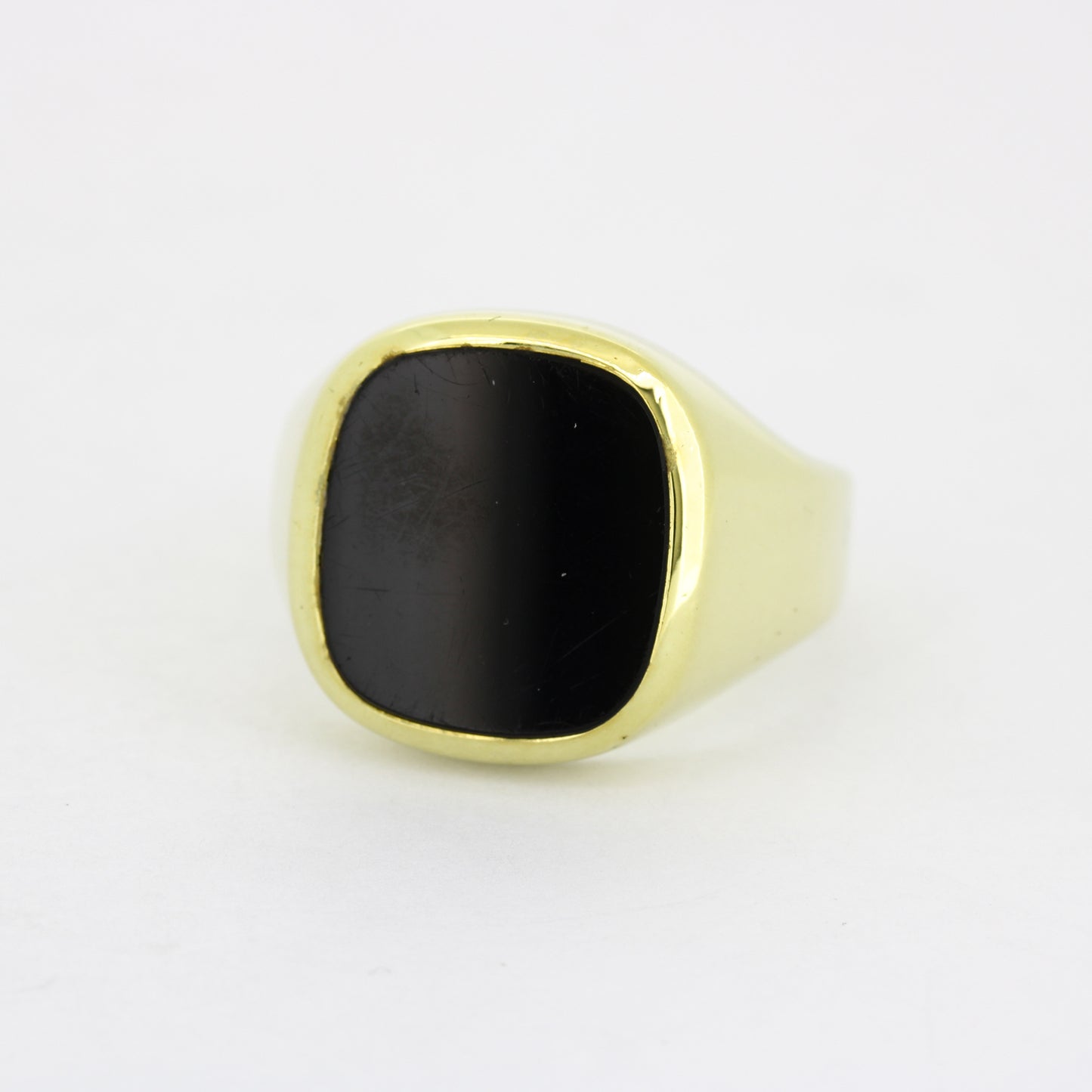 Siegel Ring 585 Gold 14 kt - Onyx - Wert 2450,-