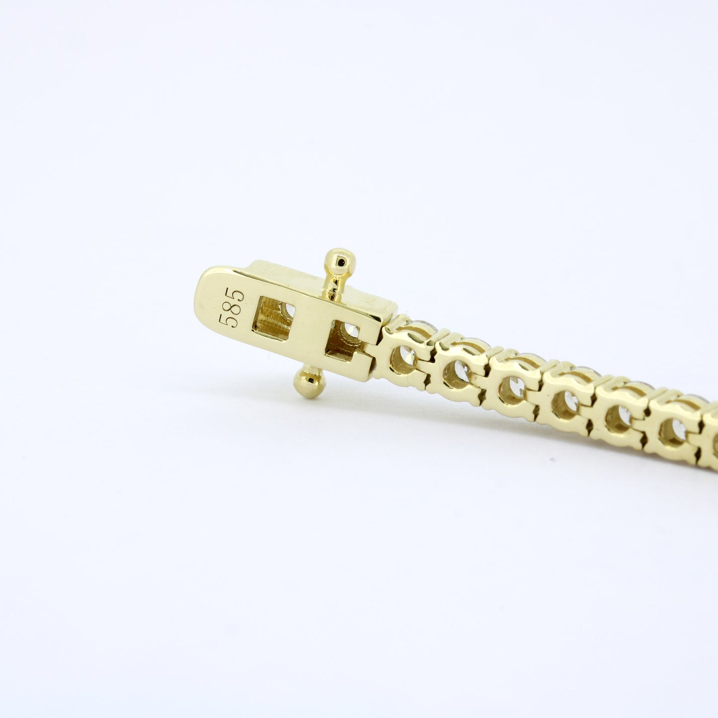 Tennisarmband 585 Gold 14 Kt Gelbgold - Brillanten 5,80 ct CVD Labordiamanten