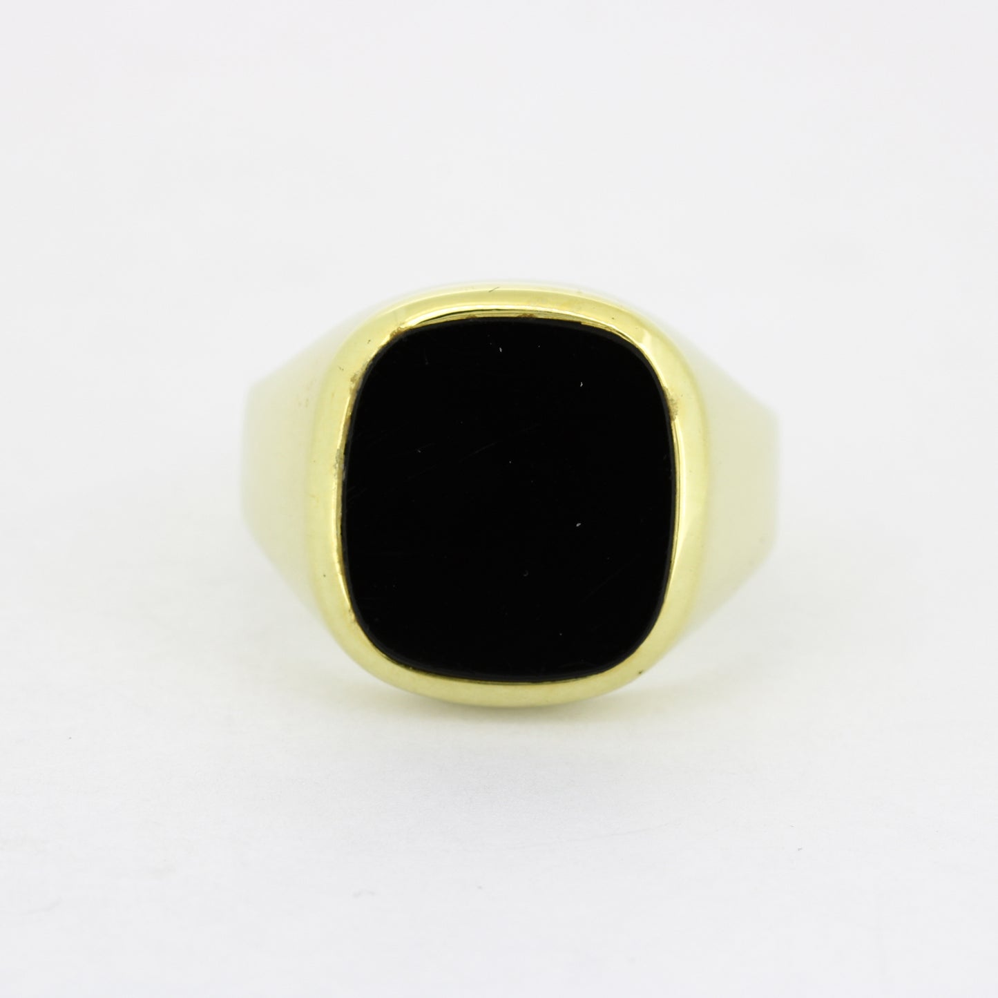 Siegel Ring 585 Gold 14 kt - Onyx - Wert 2450,-
