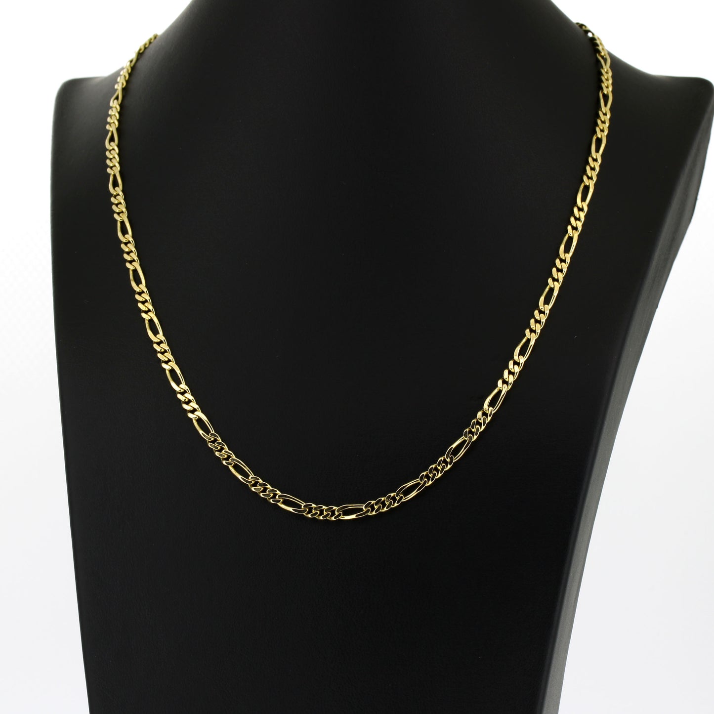 Figaro Kette 585 Gold 14 kt Gelbgold - 45 cm lang - Wert 2020,-