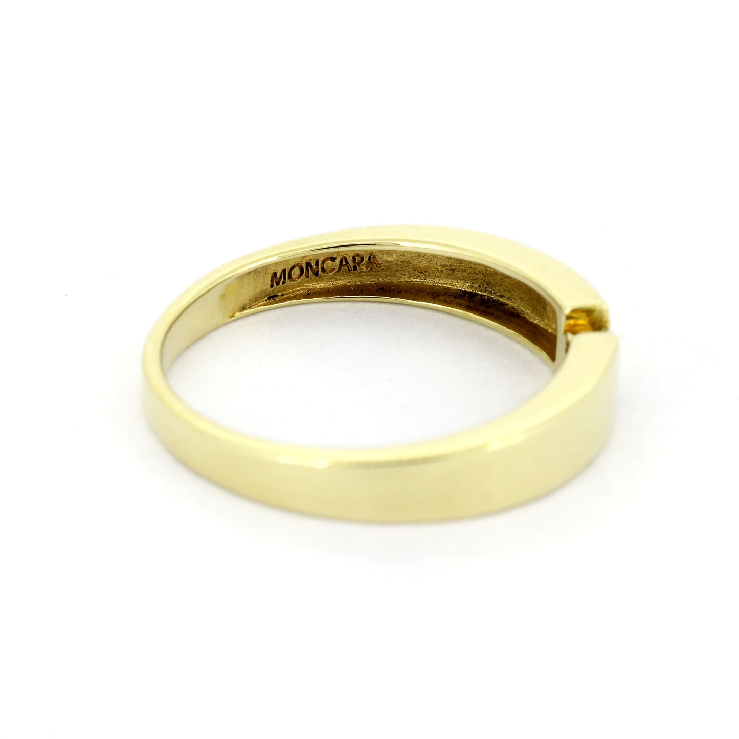 Ring 375 Gold 9 kt Gelbgold - 0,07 ct Brillanten W/SI - Wert 530,-