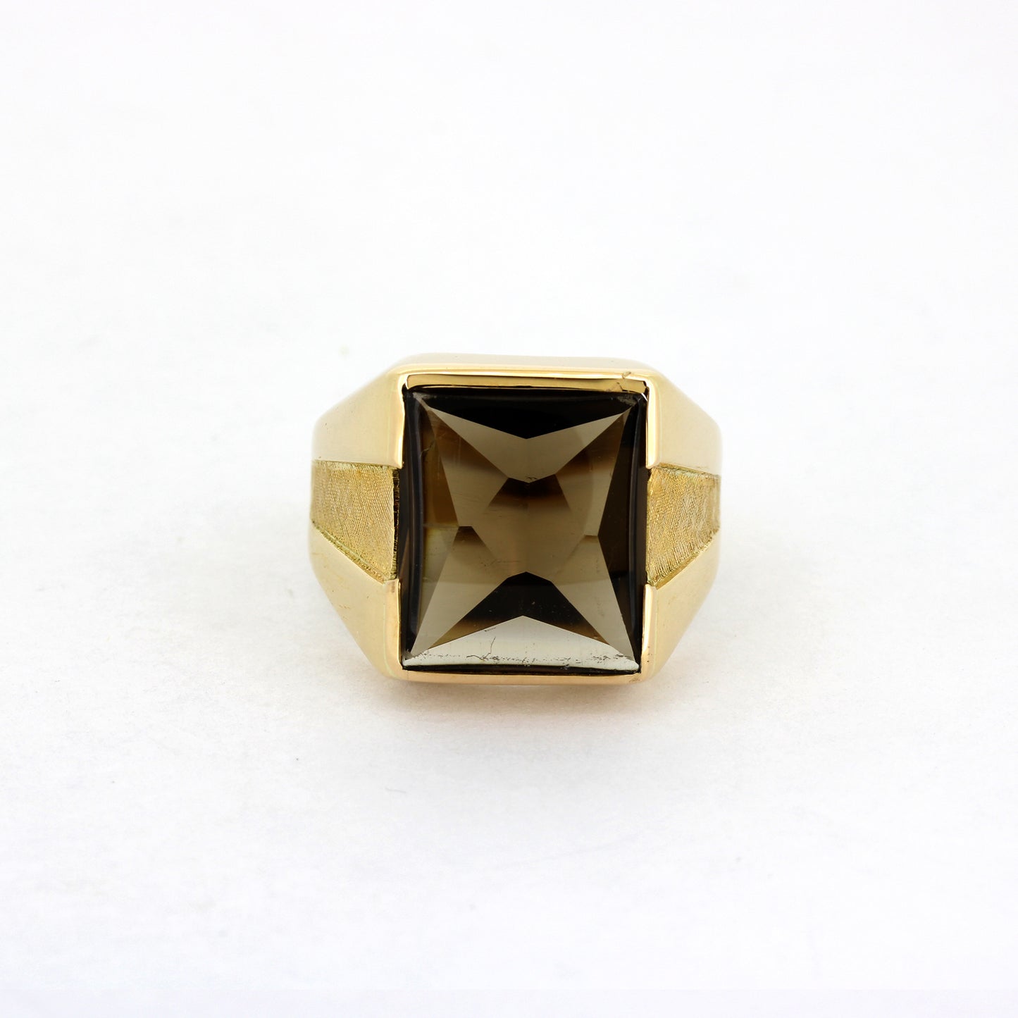Siegel Ring 585 Gold 14 kt - Rauch Topas - Wert 1470,-