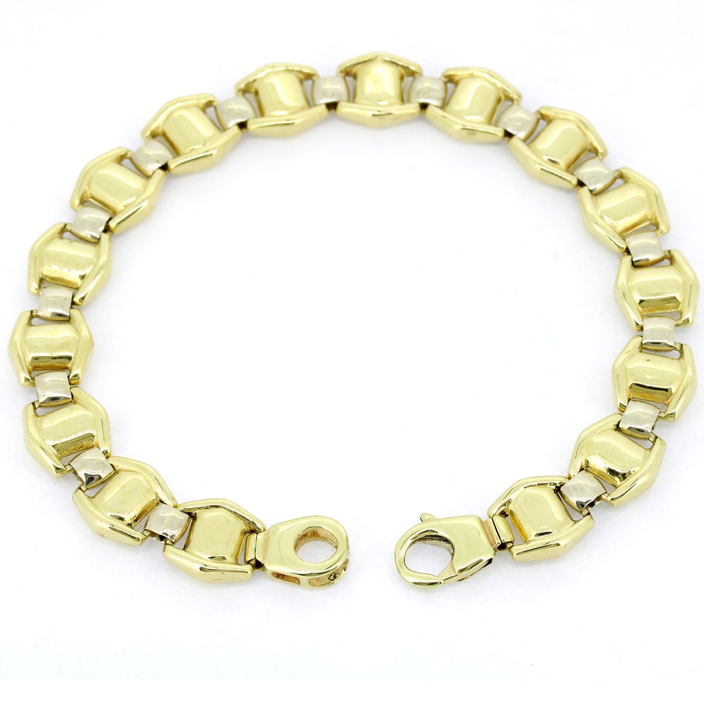 Armband 585 Gold 14 Karat Gelbgold 20 cm - beidseitig tragbar