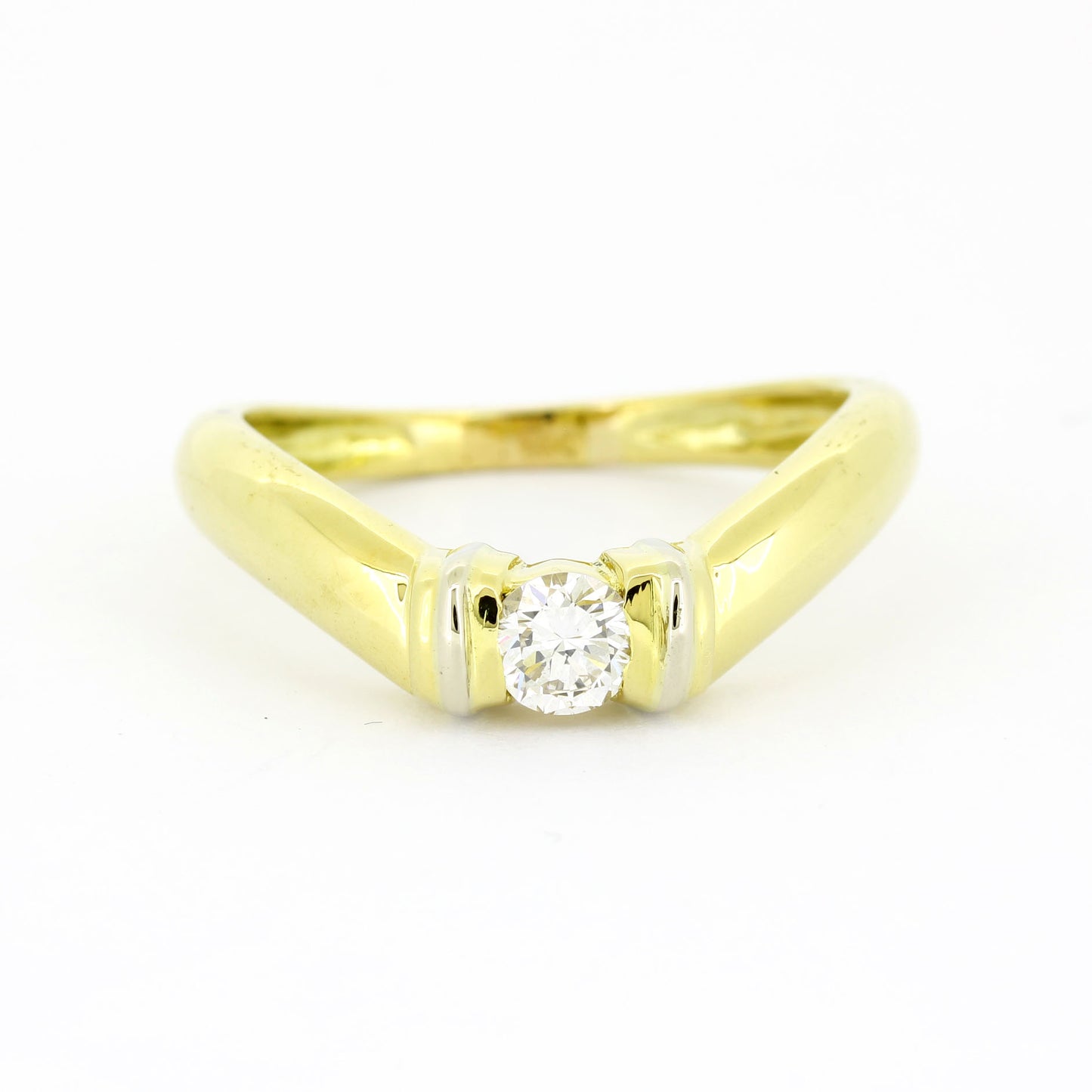 Ring 585 Gold 14 kt - Brillanten ca. 0,30 ct VS - Wert 1550,-