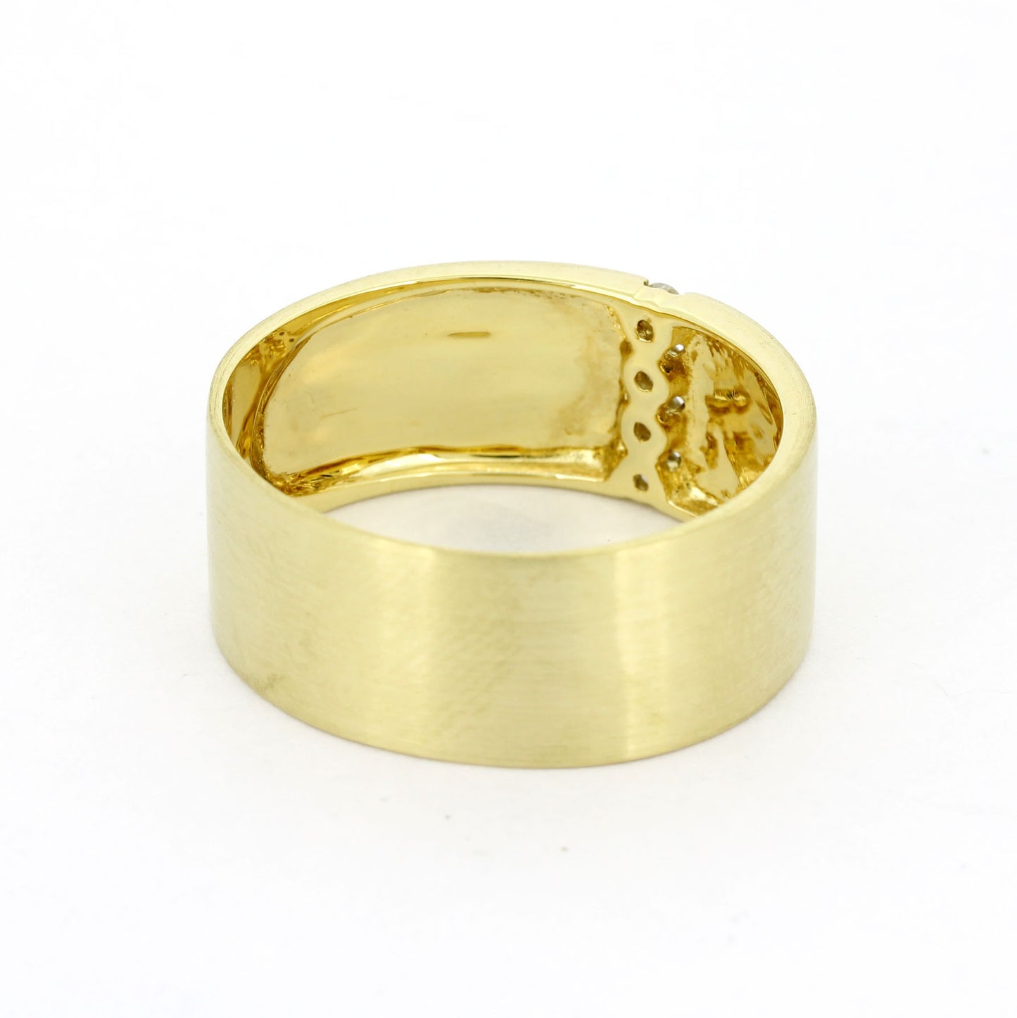 Ring 585 Gold 14 kt Gelbgold - 0,12 ct Brillanten W/SI - Wert 1040,-