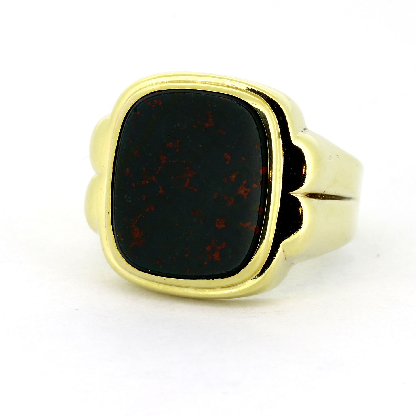 Siegel Ring 333 Gold 8 kt Gelbgold - Heliotrop - Wert 680,-