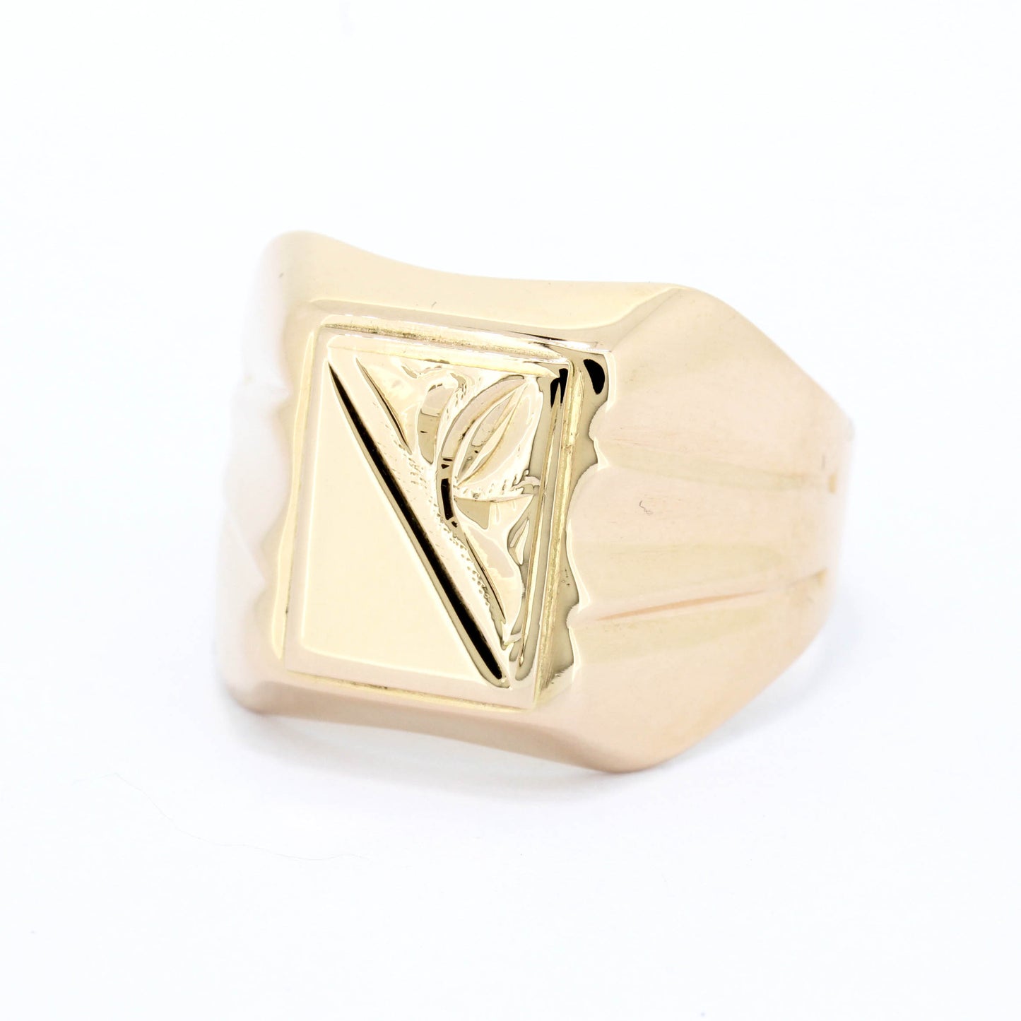 Herren Siegelring 583 Gold 14 Kt Rotgold - Ringgröße 63 Ø - Wert 750,-