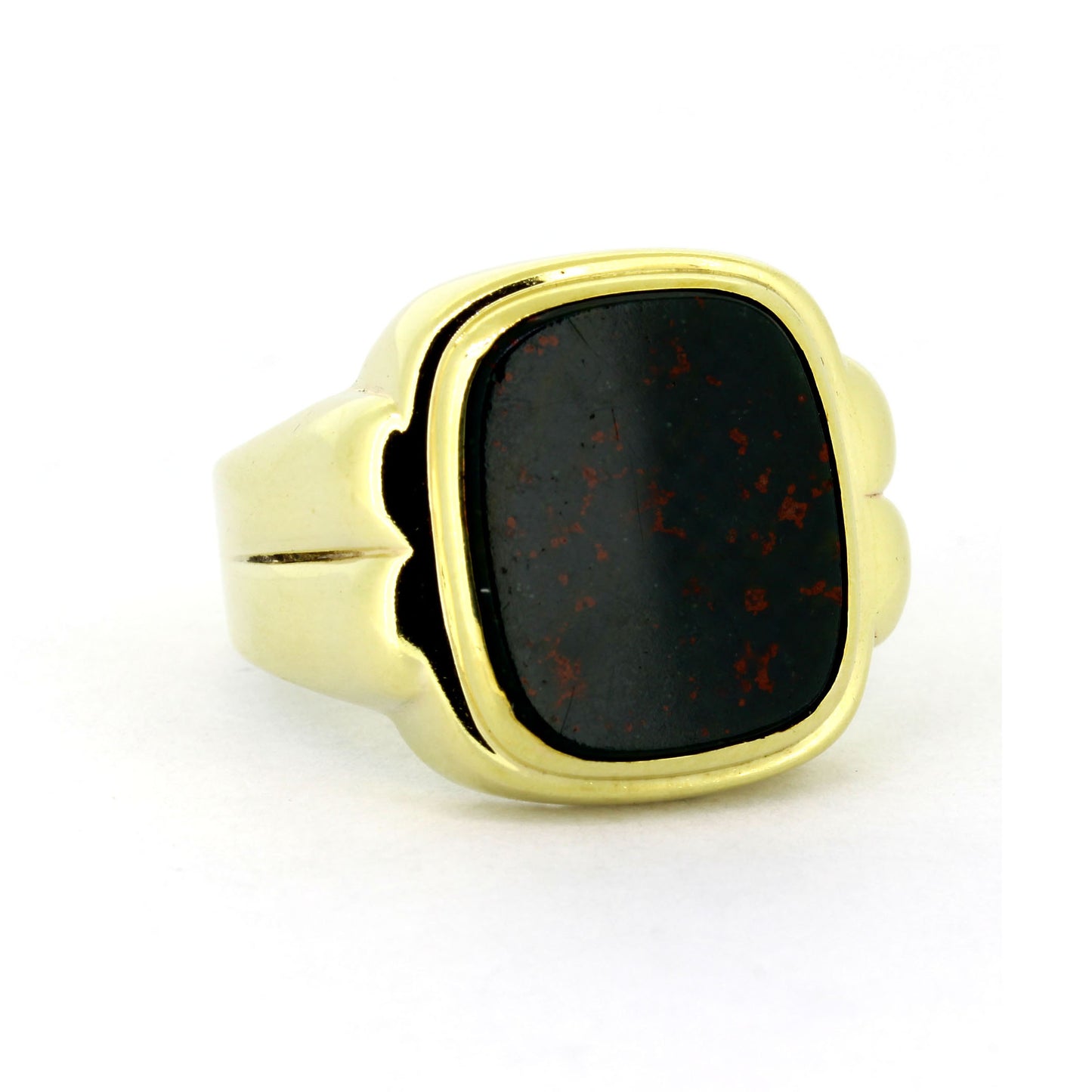 Siegel Ring 333 Gold 8 kt Gelbgold - Heliotrop - Wert 680,-