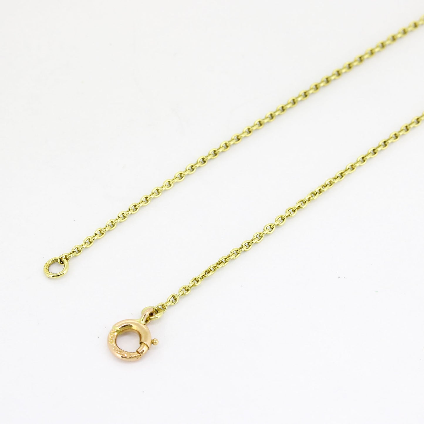 Collier 585 Gelbgold – Süßwasserperlen & Blautopas-Anhänger – 40 cm
