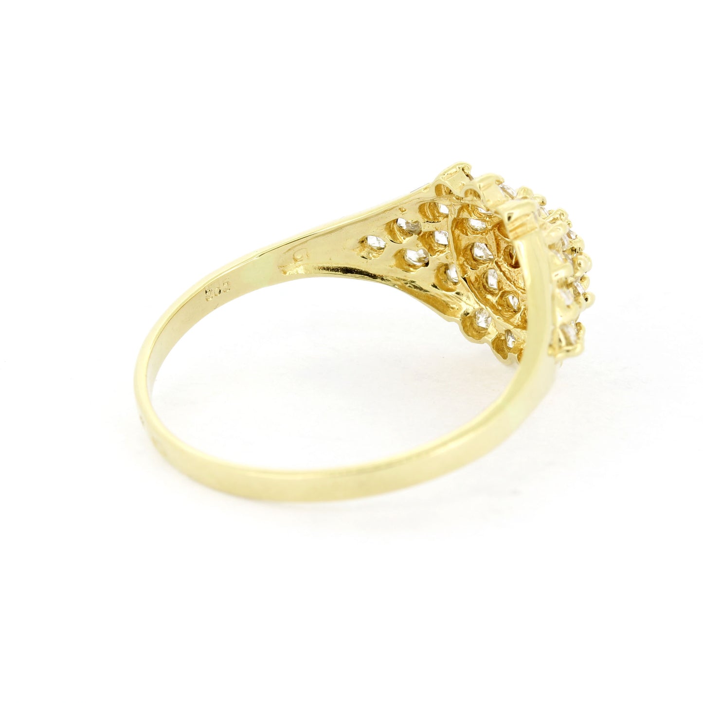 Ring 585er Gelbgold 14 kt - Zirkonia Steine Wert 340,-