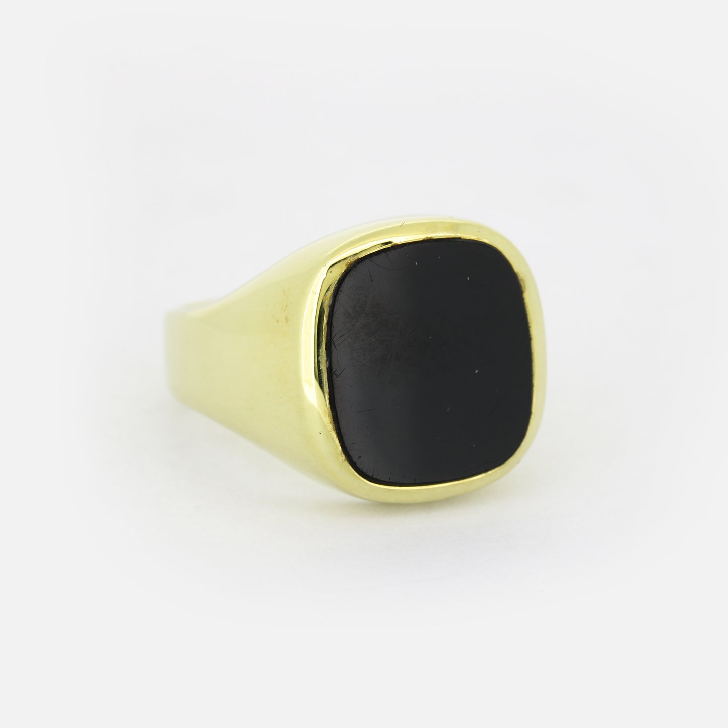 Siegel Ring 585 Gold 14 kt - Onyx - Wert 2450,-