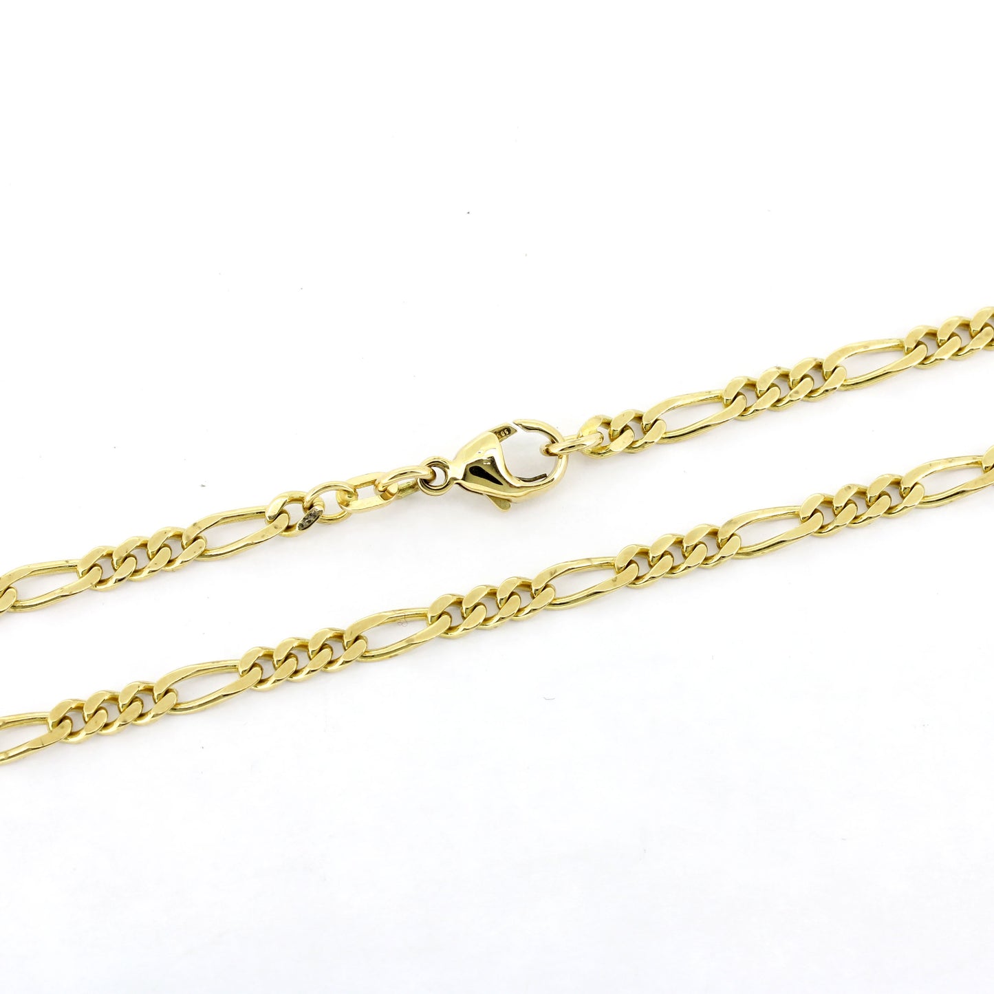 Figaro Kette 585 Gold 14 kt Gelbgold - 45 cm lang - Wert 2020,-