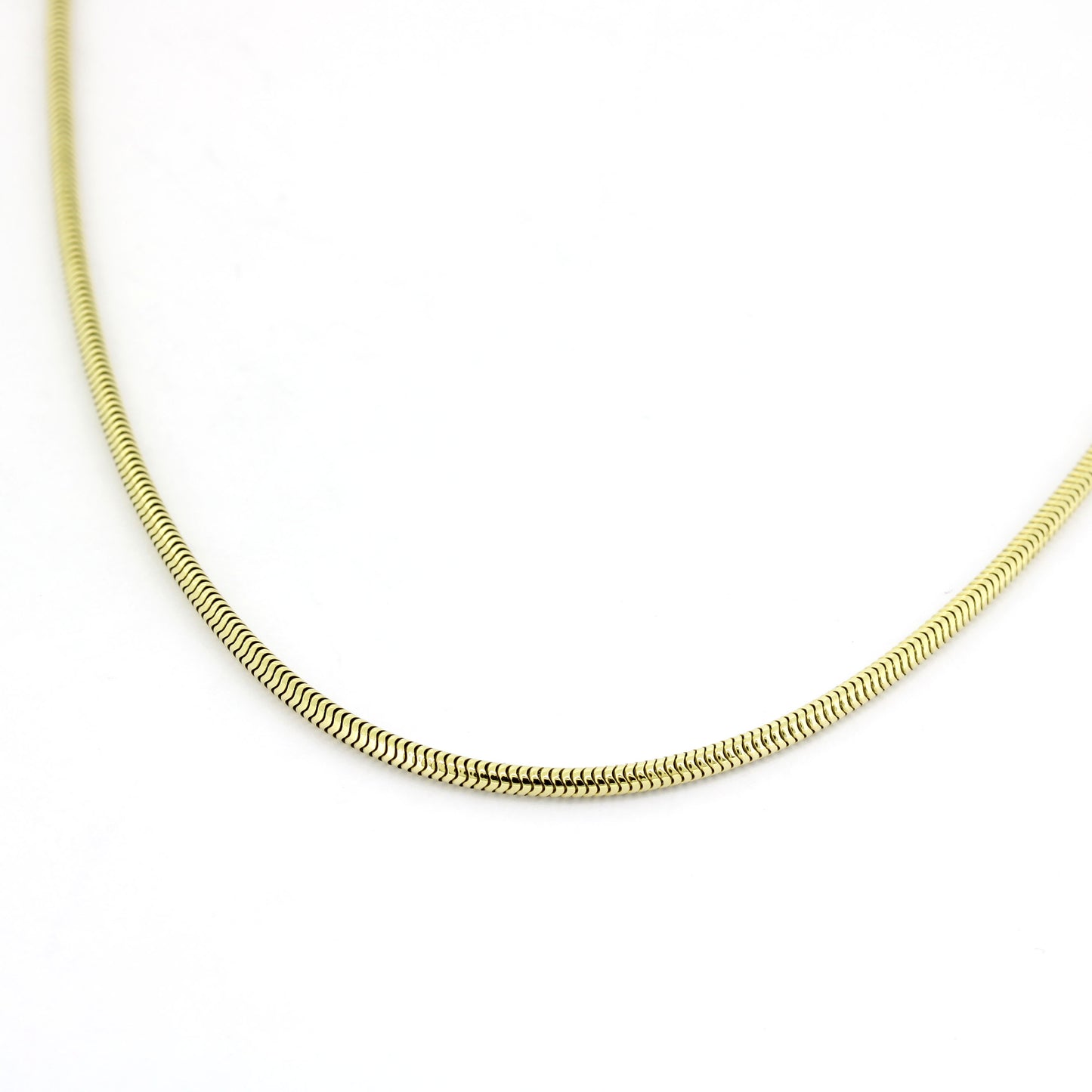 Schlangenkette 585 Gold 14 kt Kette - 46cm lang - Wert 1400,-