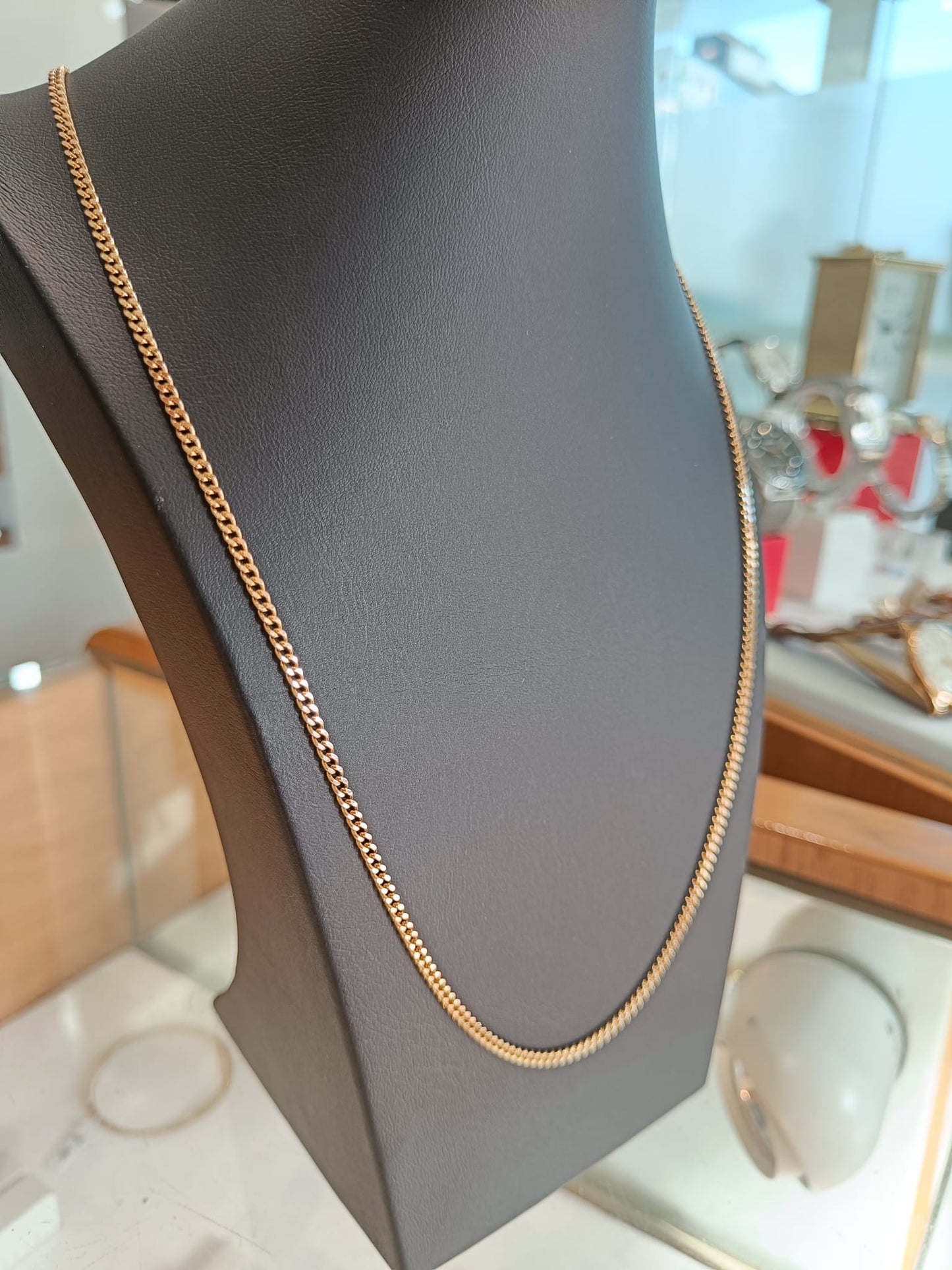 Panzerkette 585 Gold 14 Kt Gelbgold - Kettenlänge 60 cm - Wert 1760,-