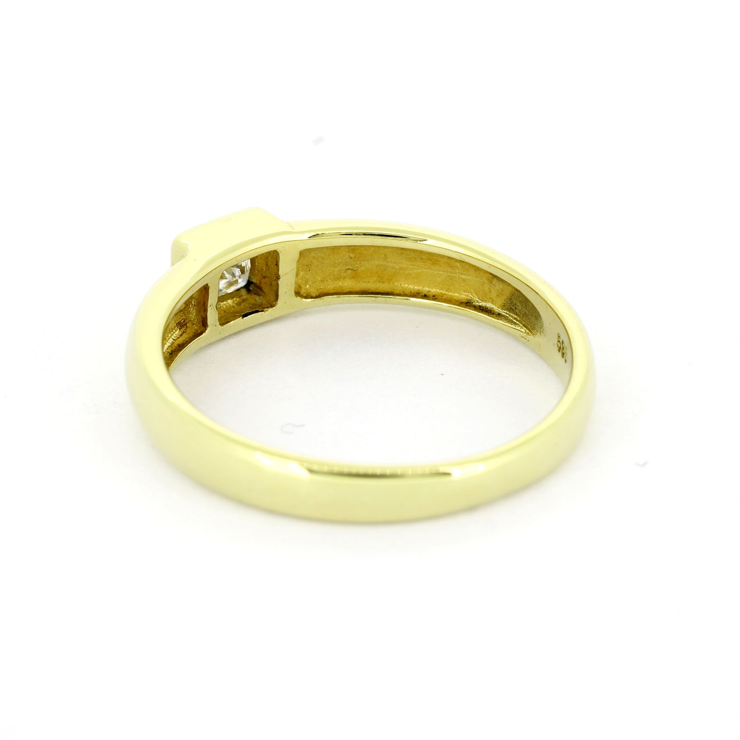 Ring 585 Gelbgold 14 Kt - Brillant Princess Schliff ca. 0,20 ct - Wert 1150,-
