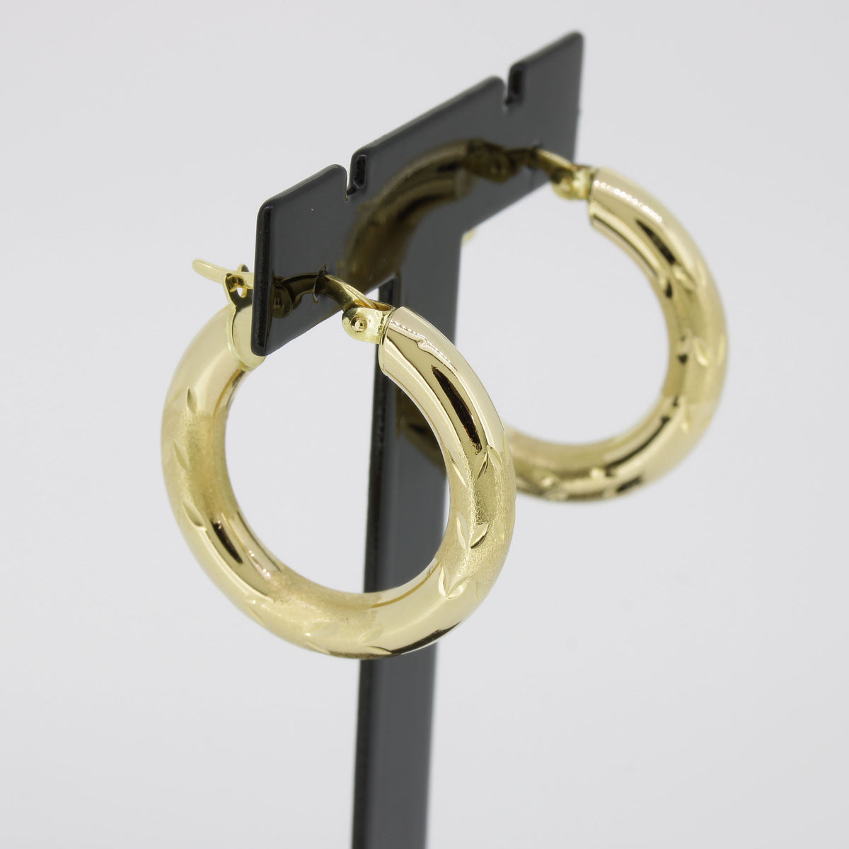 Creolen 585 Gold Ohrringe 14 Karat Gelbgold - Wert 750,-