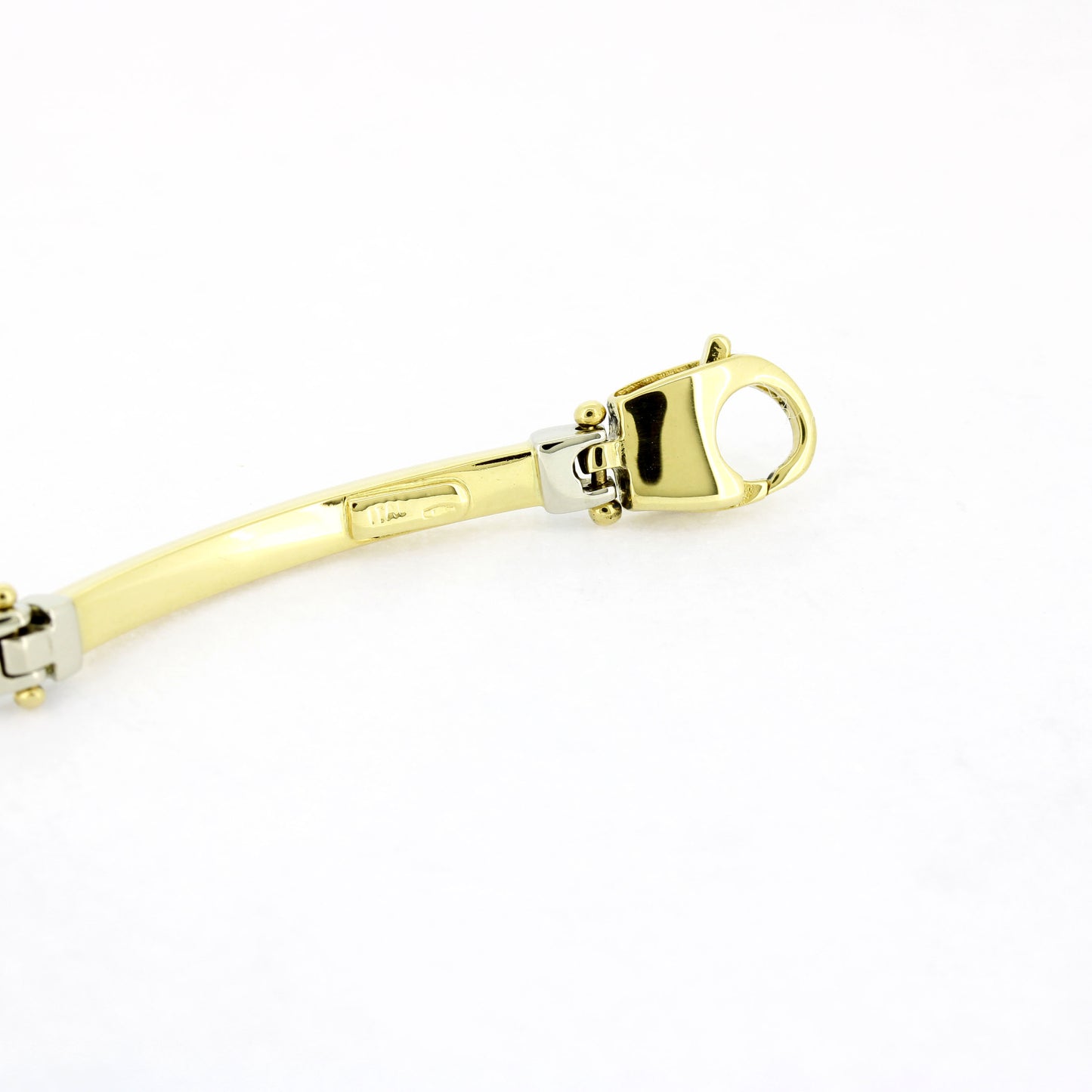 Armband 585 Gold 14 Kt zweifarbig Gelb und Weißgold - Wert 1140,-