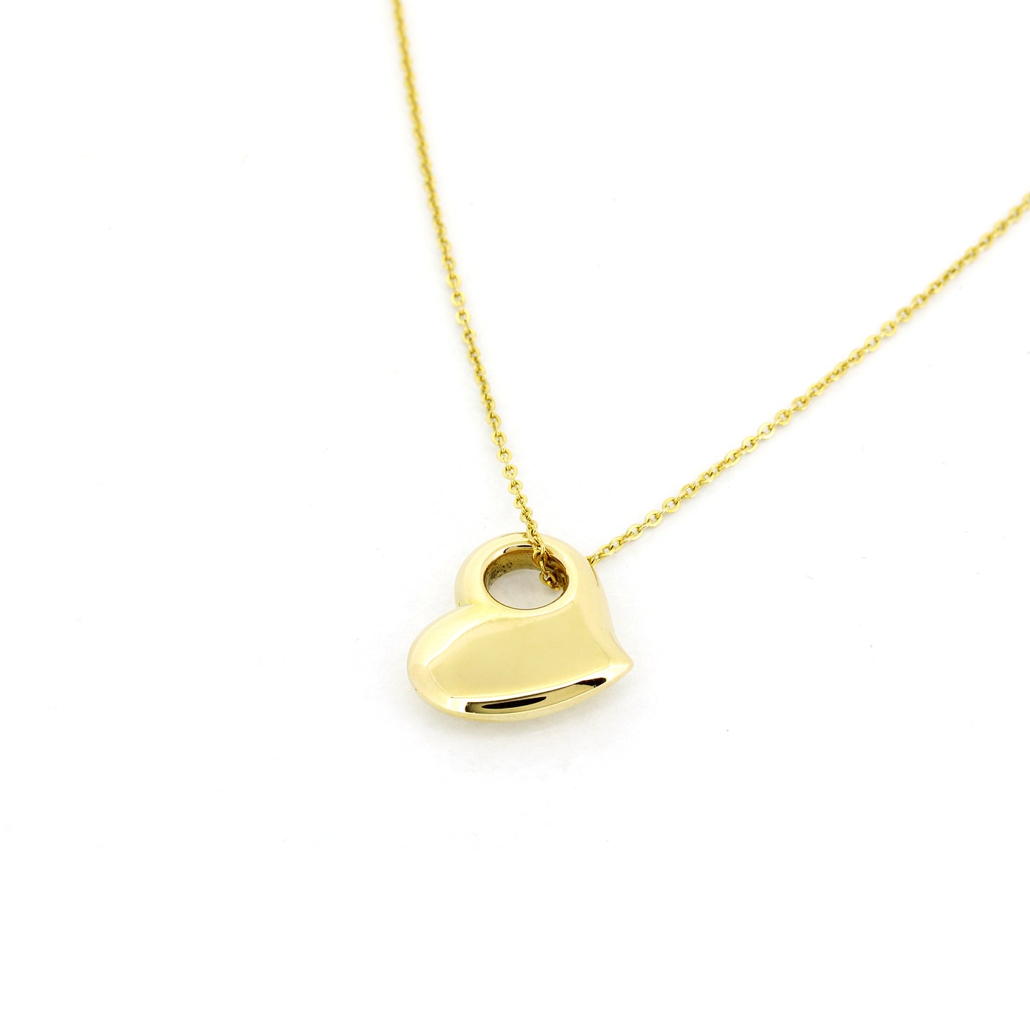 Kette mit Herz Anhänger 333 Gold 8 kt - 44 cm lang - Wert 300,-