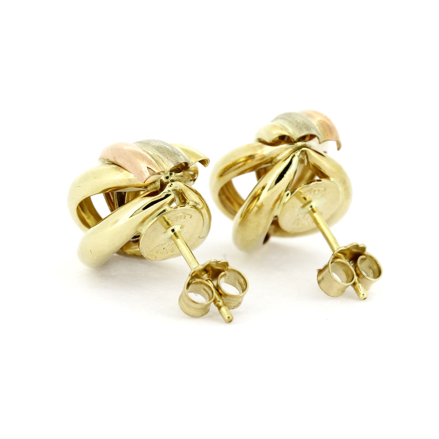 Ohrringe 333er Gold 8 kt Gelbgold, Rotgold und Weißgold Wert 220,-