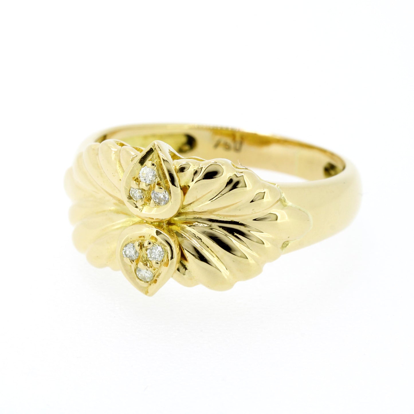 Ring 750 Gold 18 Kt Diamanten ca. 0,04 Ct Gelbgold Wert 720,-