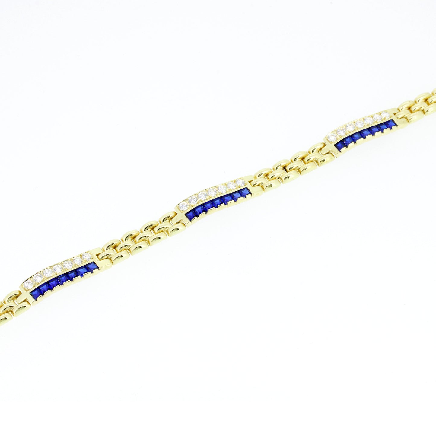 Armband 585 Gold 14 Kt Gelbgold Zirkonia 19,5 cm lang Wert 1650,-