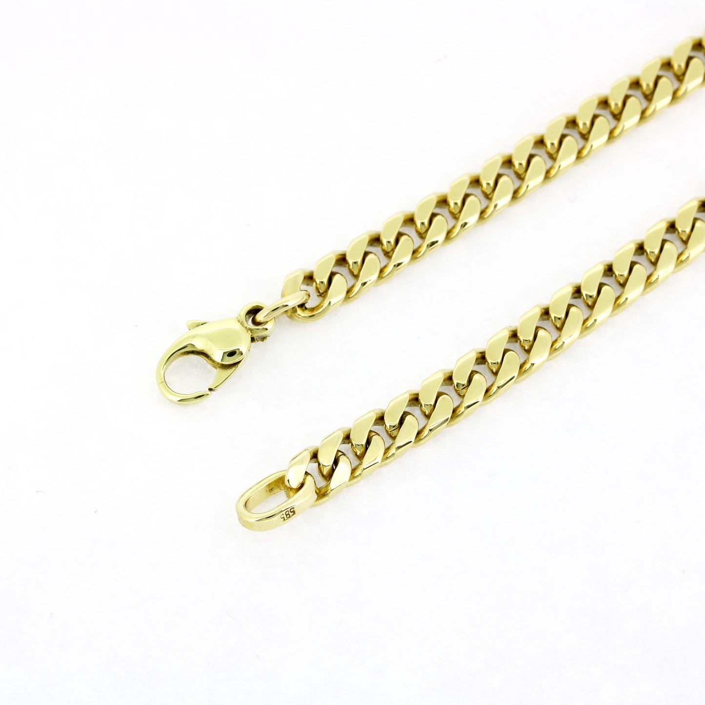 Panzerkette 585 Gold 14 Kt Gelbgold - Kettenlänge 50 cm - Wert 6150,-