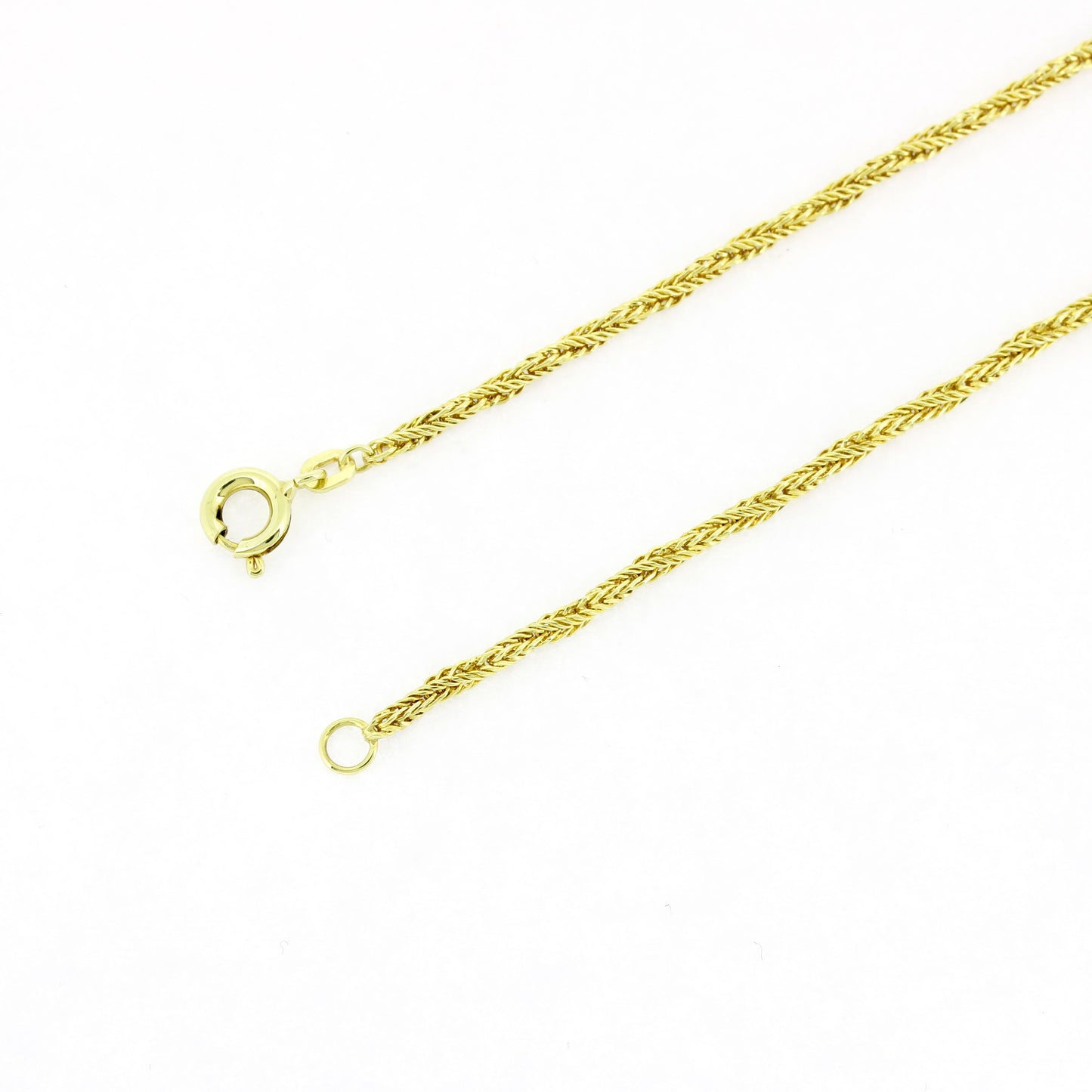 Lange Halskette geflochten 585 Gold 14 Kt Gelbgold 70cm - Wert 1270,-