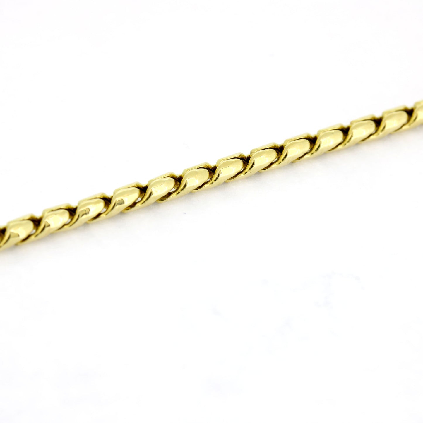 Schlangen Kette 585 Gold 14 Kt Gelbgold - Kettenlänge 45 cm - Wert 820,-