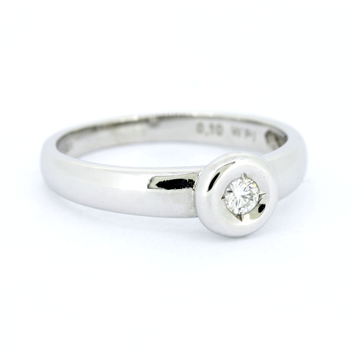 Christ Ring 585 Gold 14 kt Solitär Verlobungsring Weißgold Wert 540,-