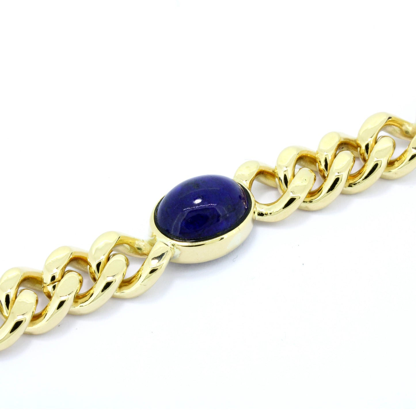 Lapislazulis Armband 750 Gold 18 Kt Panzerarmband Wert 9200,-
