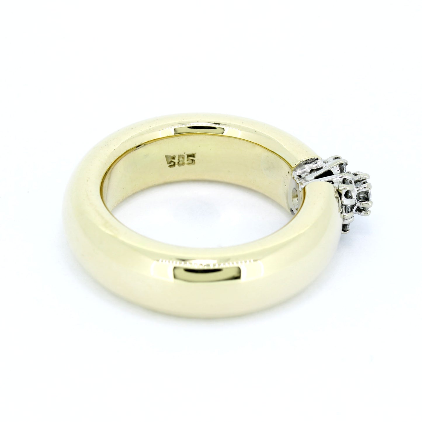 Ring 585 Gold 14 Kt Gelbgold Weißgold Brillanten 0,26 ct VS-SI Wert 2360,-