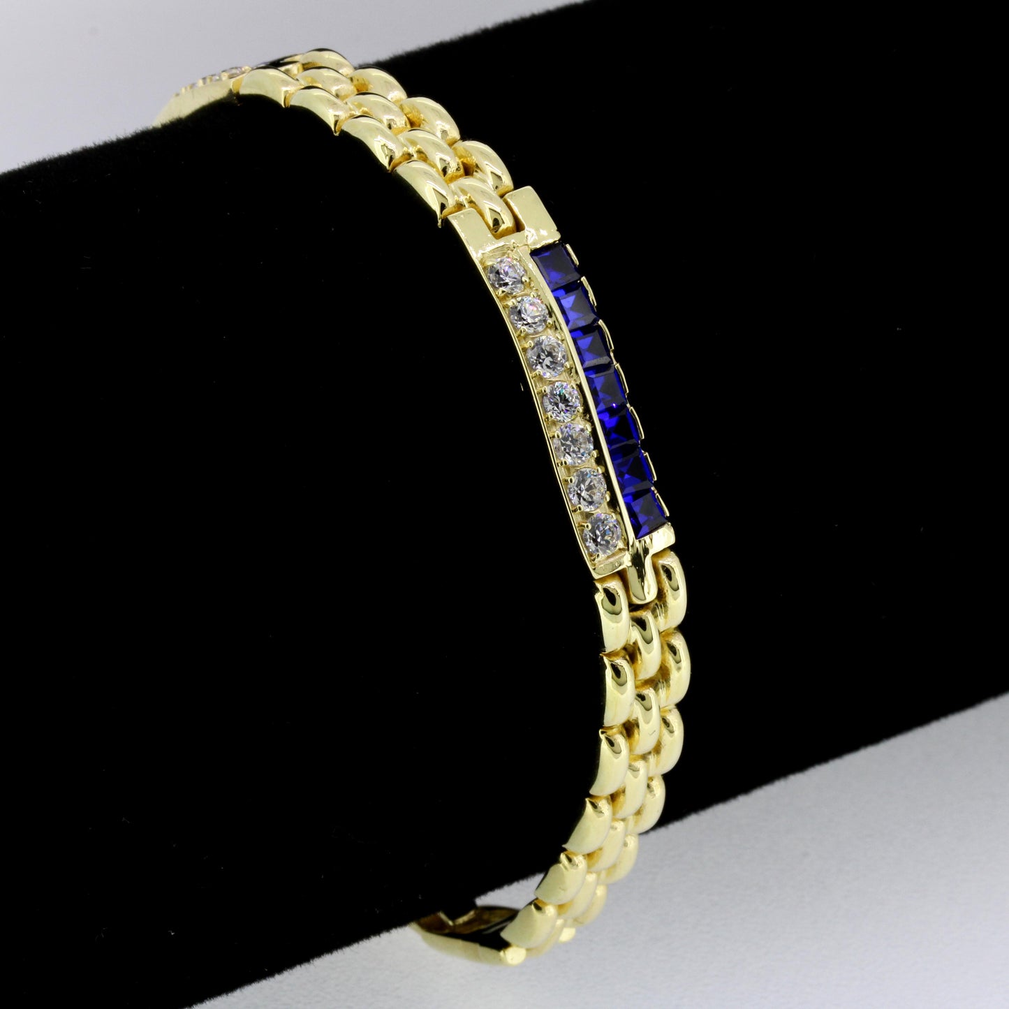 Armband 585 Gold 14 Kt Gelbgold Zirkonia 19,5 cm lang Wert 1650,-