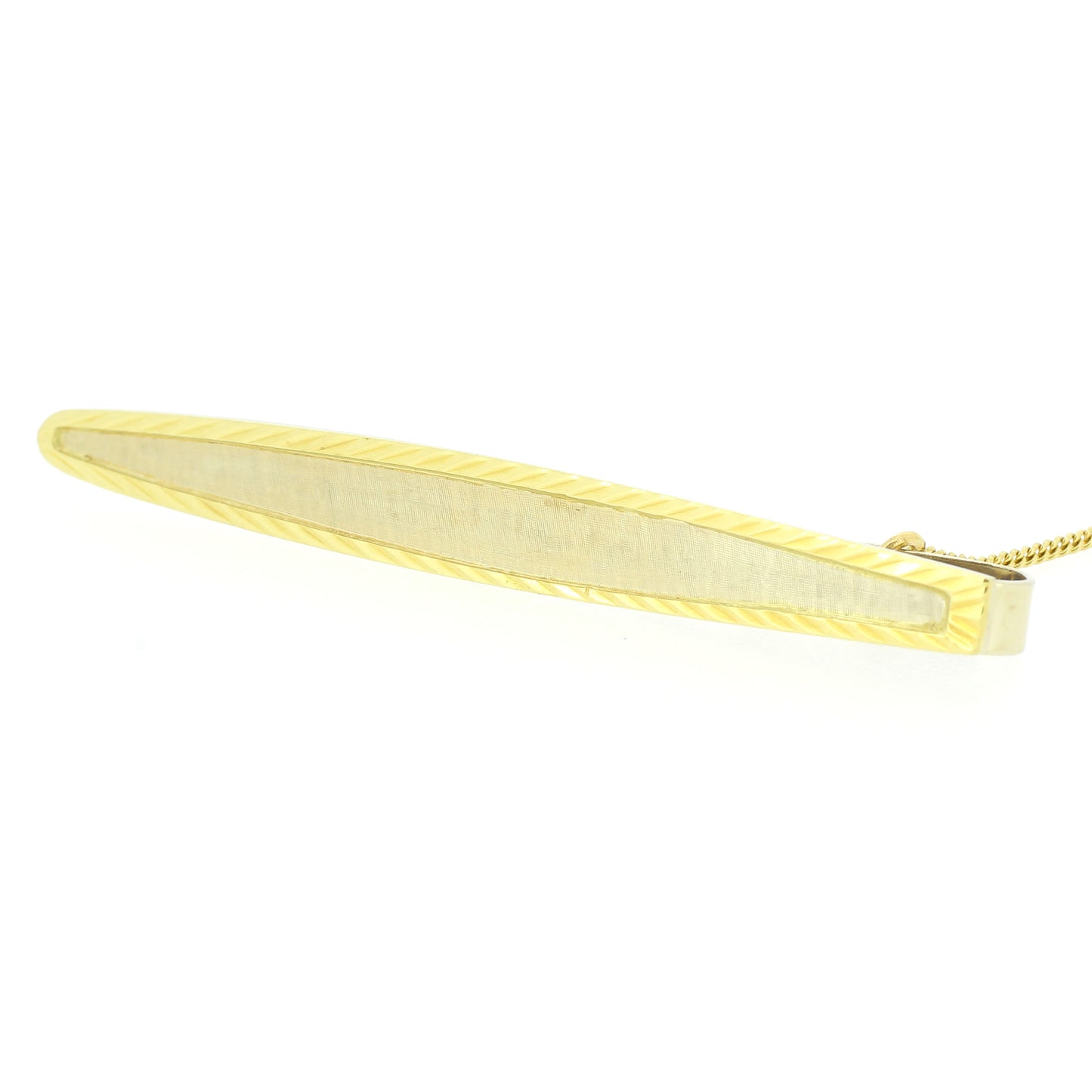 Krawattenklammer 750 Gold 18 kt Bicolor