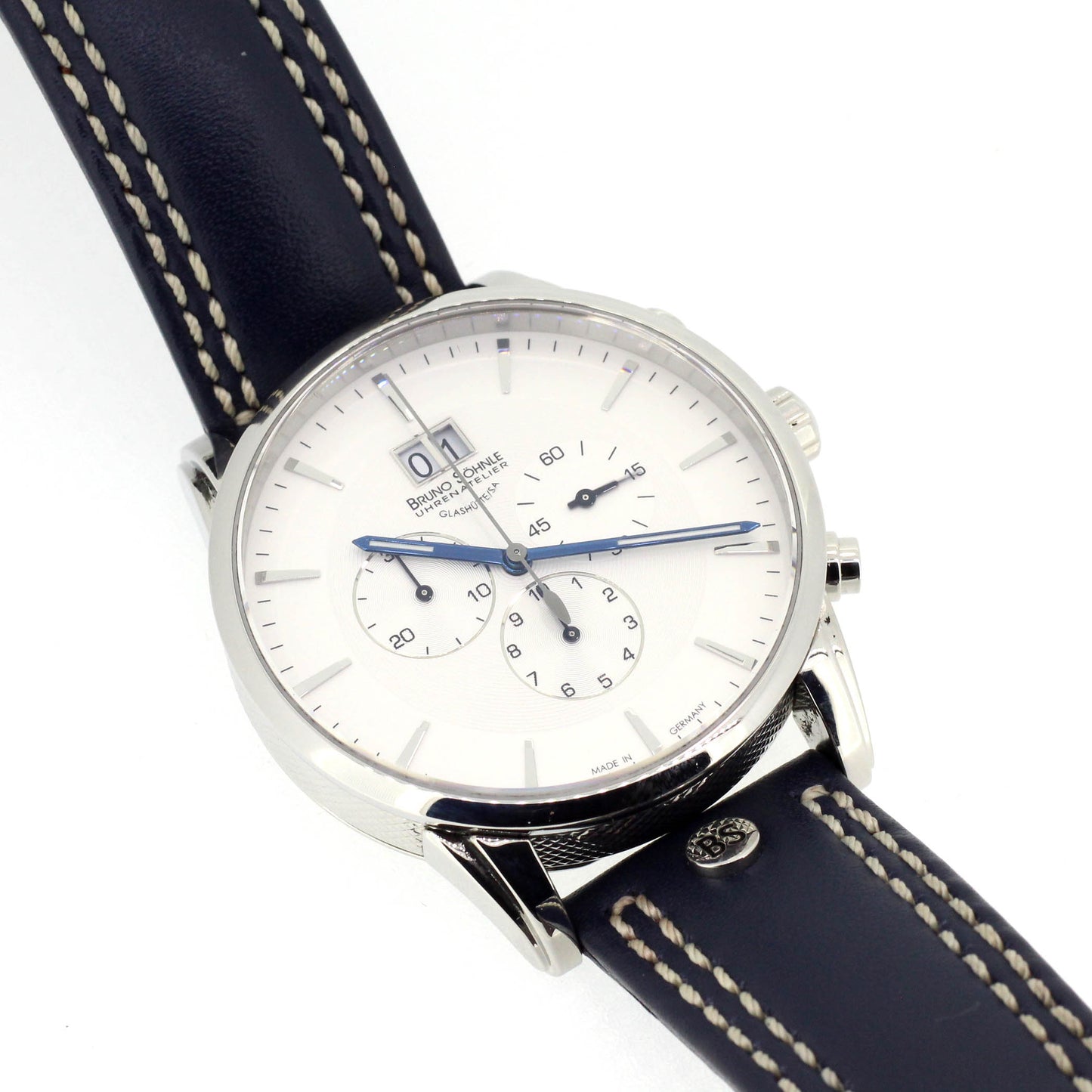 Bruno Söhnle Glashütte Herrenuhr SA Edelstahl 10 Bar 11971