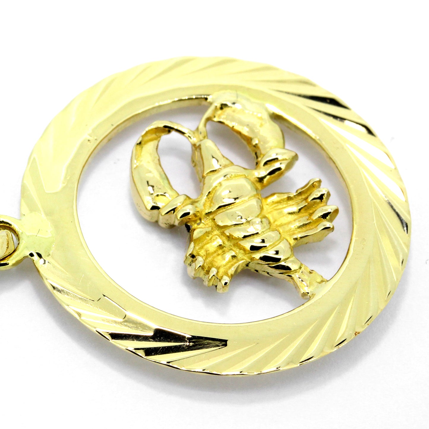 Anhänger 585 Gold 14 Kt Krebs Sternzeichen-Symbol Wert 430,-