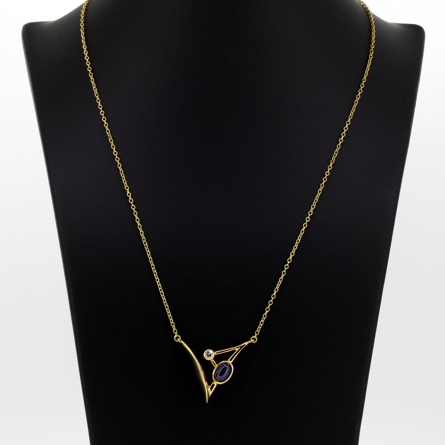 Collier 750 Gold 18 Kt Halskette mit Anhänger Länge 48 cm Wert 1300,-