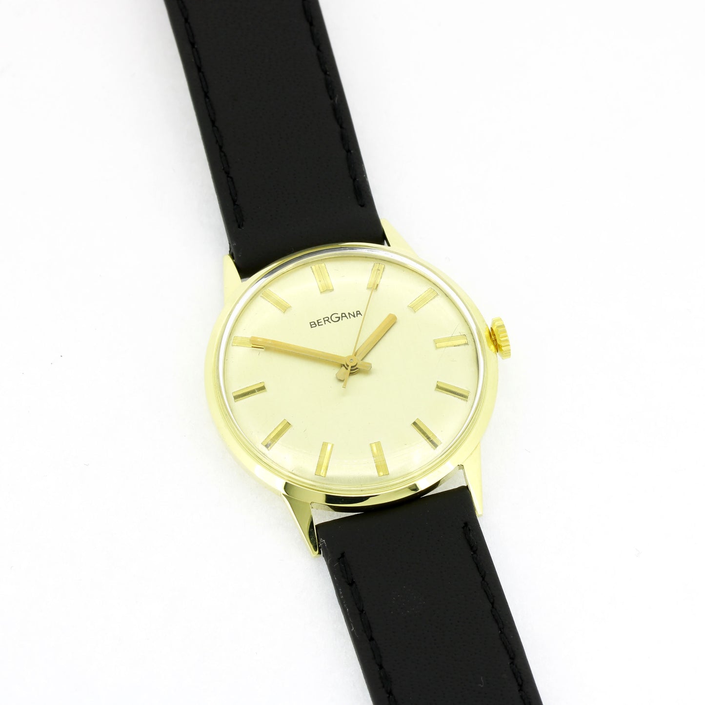 Bergana Armbanduhr 585er Gelbgold - Handaufzug-Werk - ETA 2750