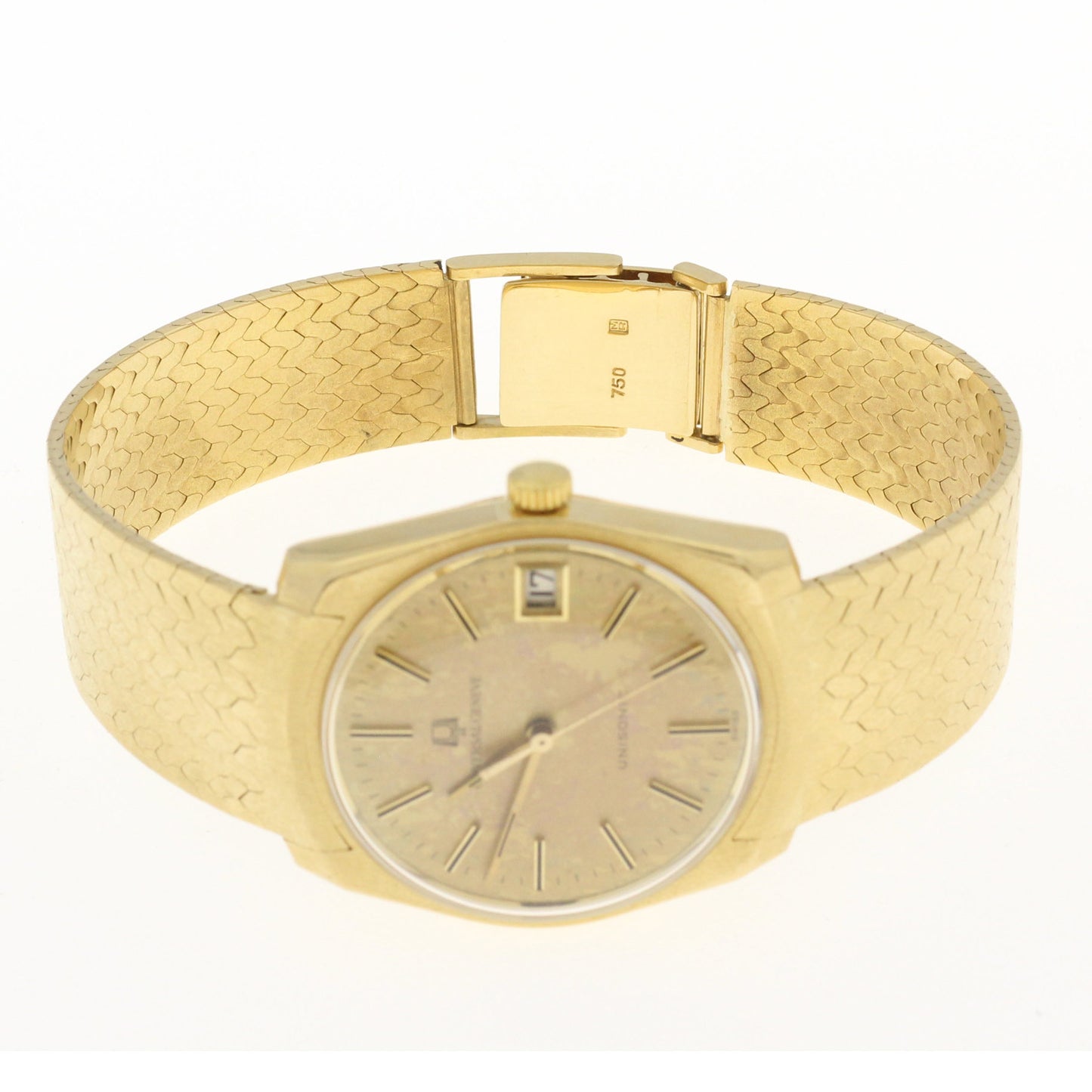 Universal Geneve Unisonic Armbanduhr 750 Gold 18 kt Fifteen Jewels