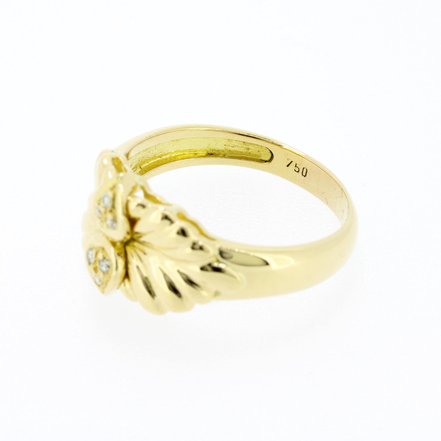 Ring 750 Gold 18 Kt Diamanten ca. 0,04 Ct Gelbgold Wert 720,-