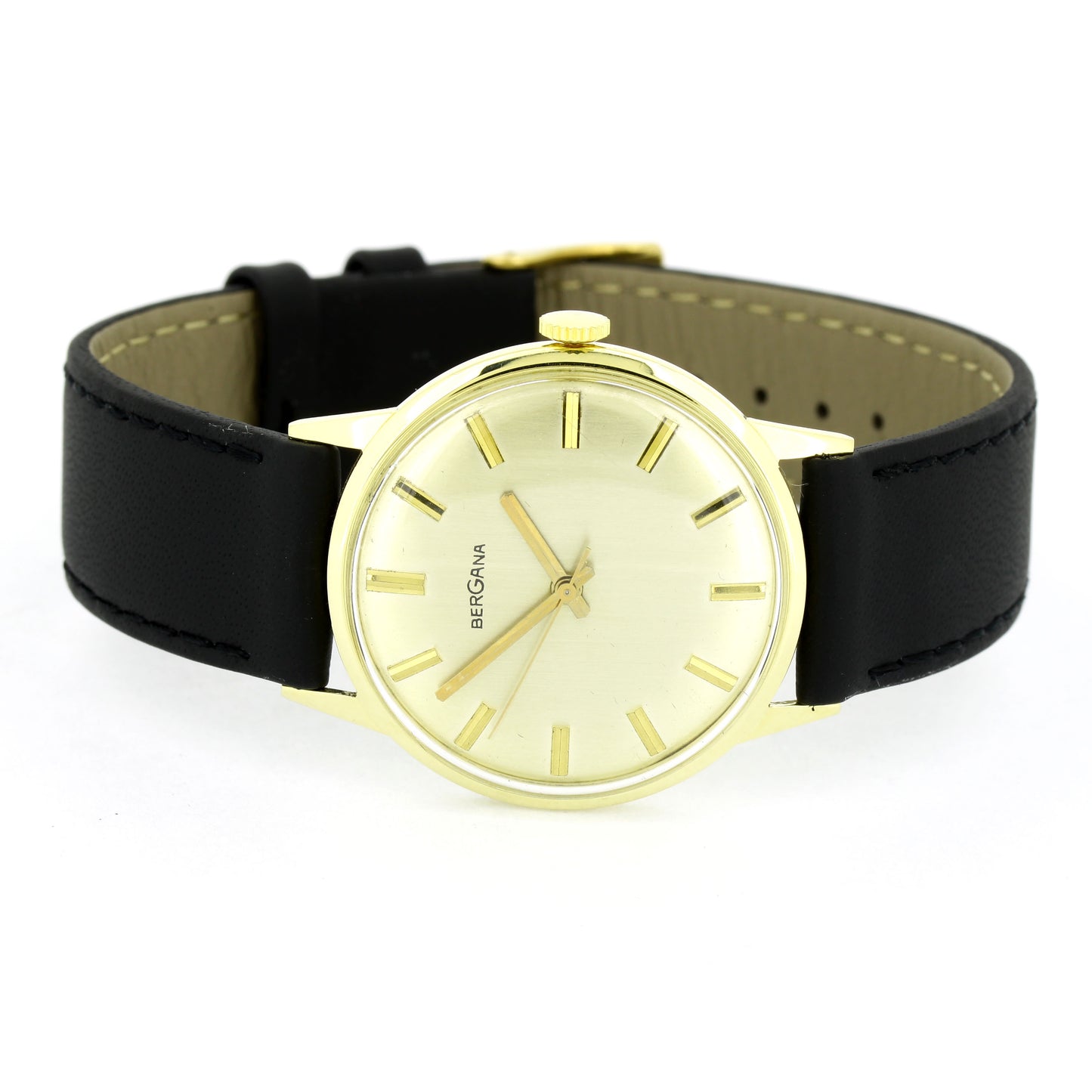 Bergana Armbanduhr 585er Gelbgold - Handaufzug-Werk - ETA 2750