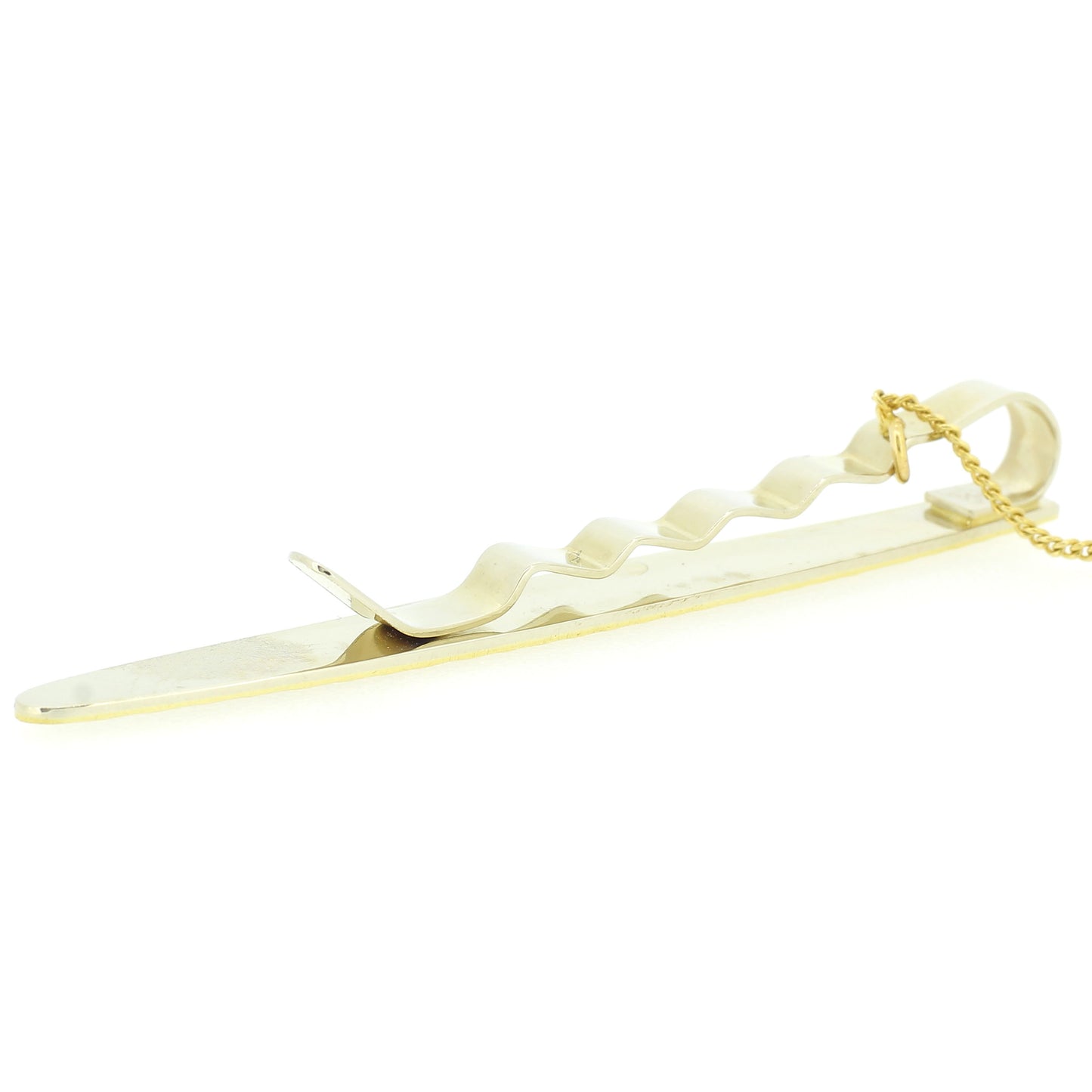 Krawattenklammer 750 Gold 18 kt Bicolor