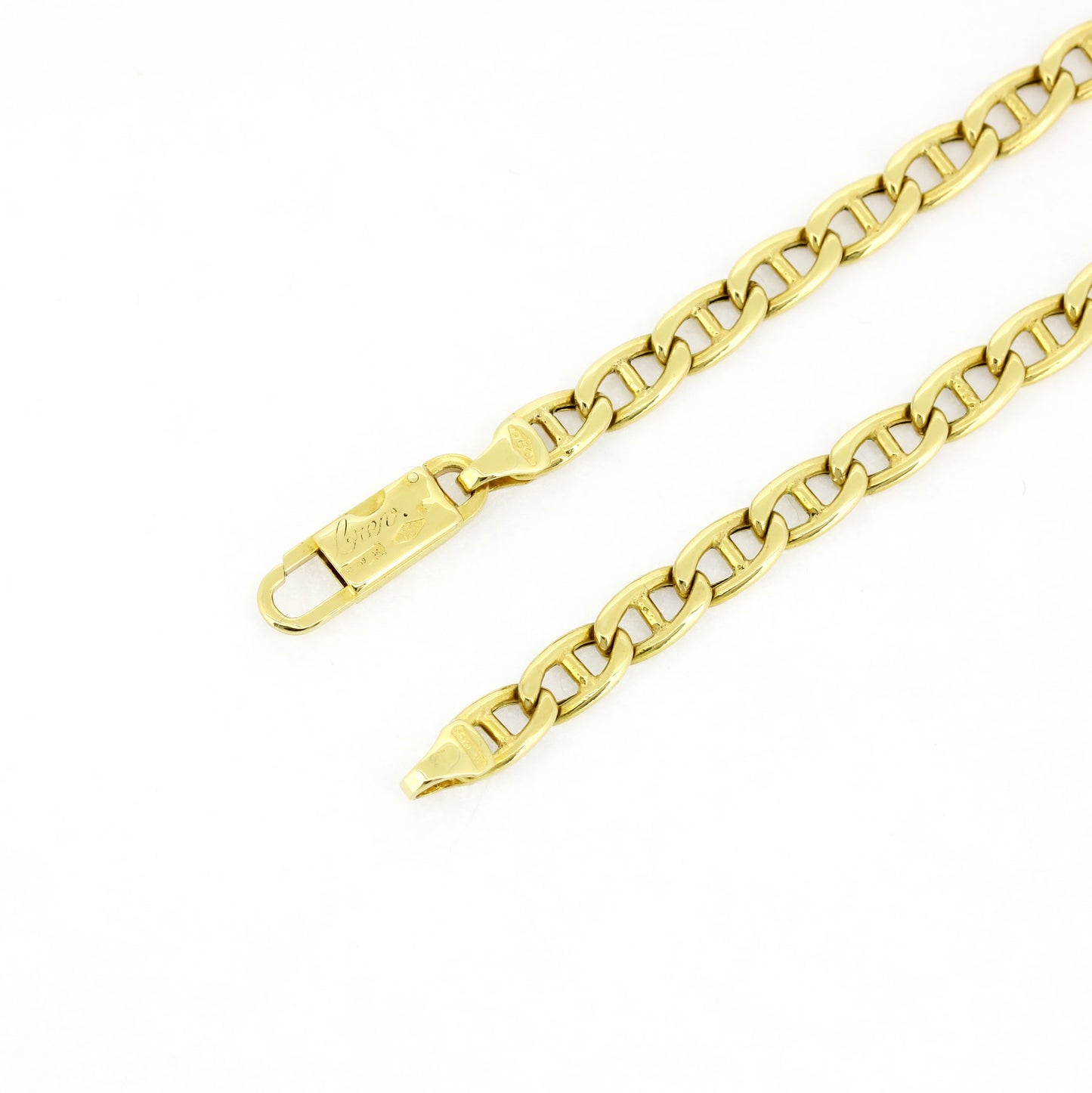 Stäbchenpanzerkette 750 Gold 18 Kt Gelbgold 44 cm Länge - Wert 1590,-