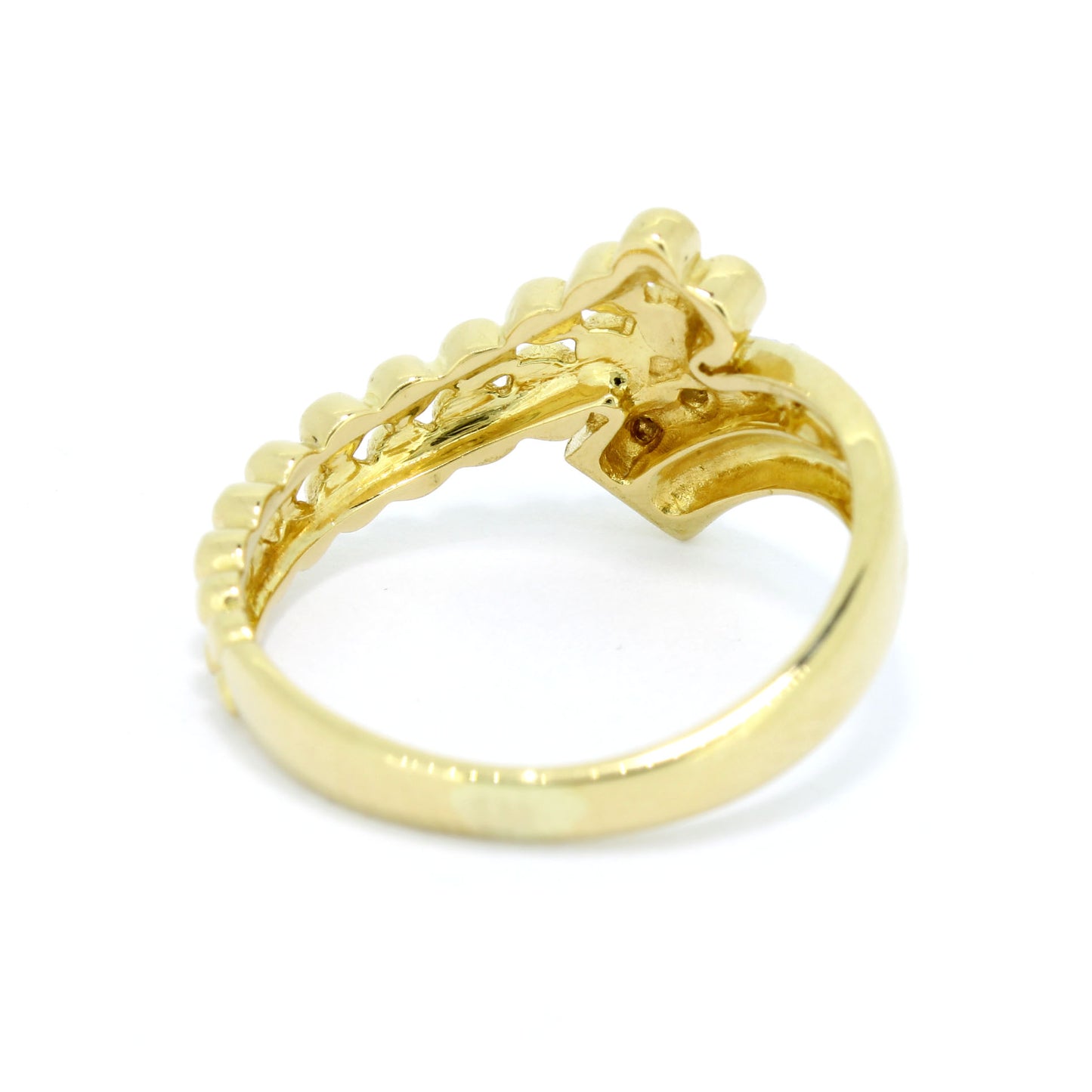 Ring 750 Gold 18 Kt Gelbgold Weißgold - Brillanten ca. 0,05 ct - Wert 530,-