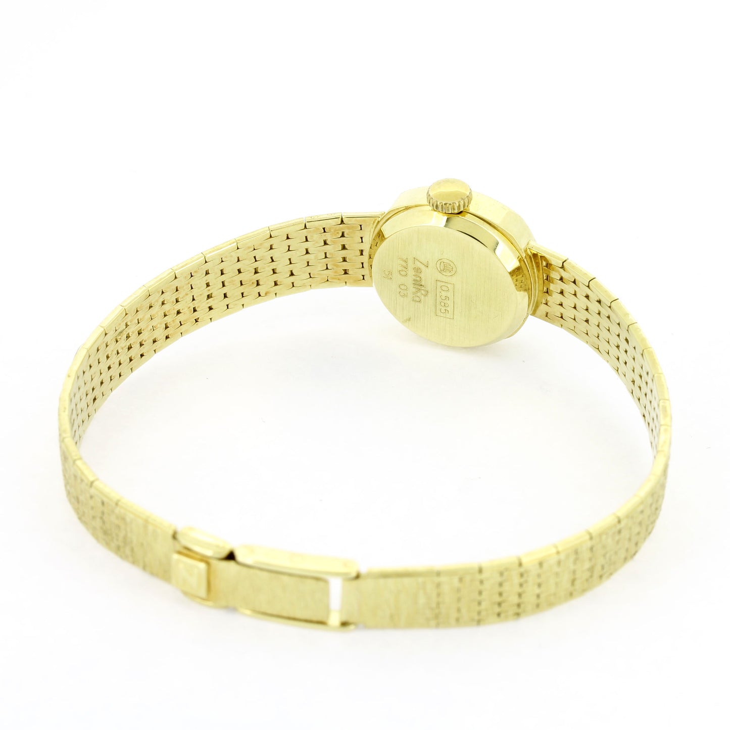 Zenta Armbanduhr Damen 585 Gold 14 Kt Handaufzug