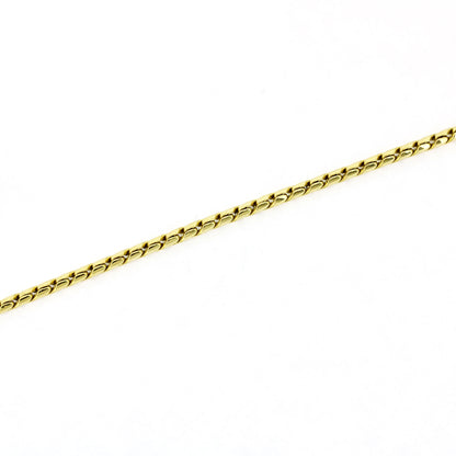 Schlangen Kette 585 Gold 14 Kt Gelbgold - Kettenlänge 45 cm - Wert 820,-