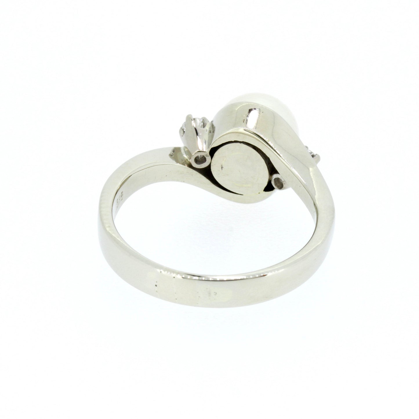 Perlen Diamant Ring 585 Gold Diamanten 0,04 Ct Weißgold Wert 650,-